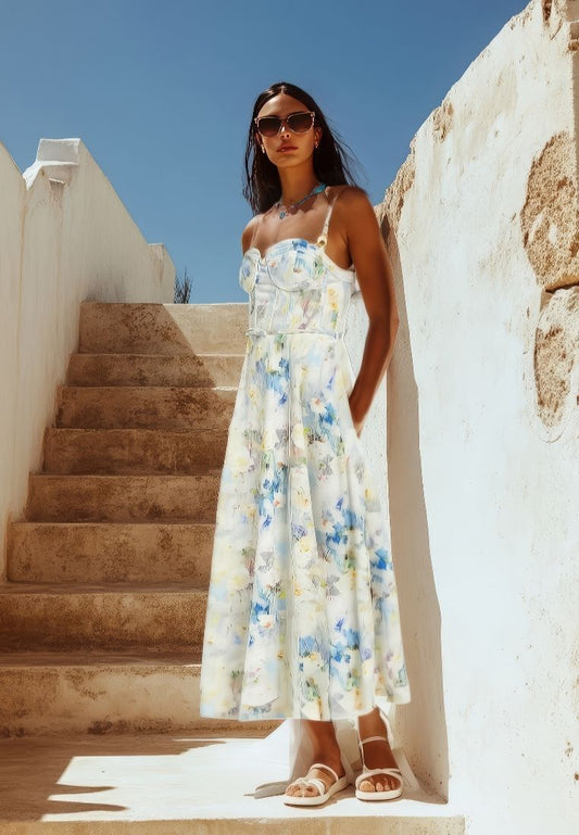 Amalfi Blue Dress