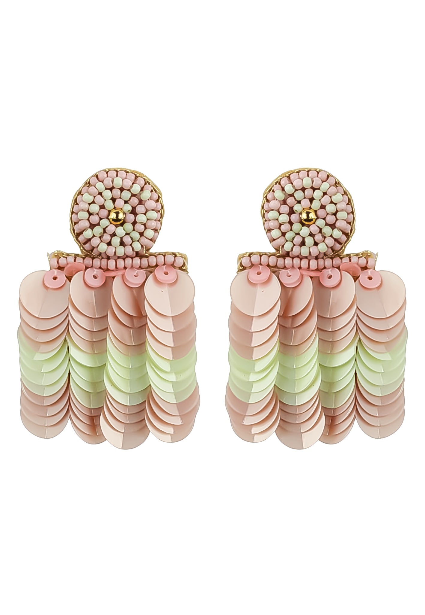 bolero green earrings Bombay Sunset