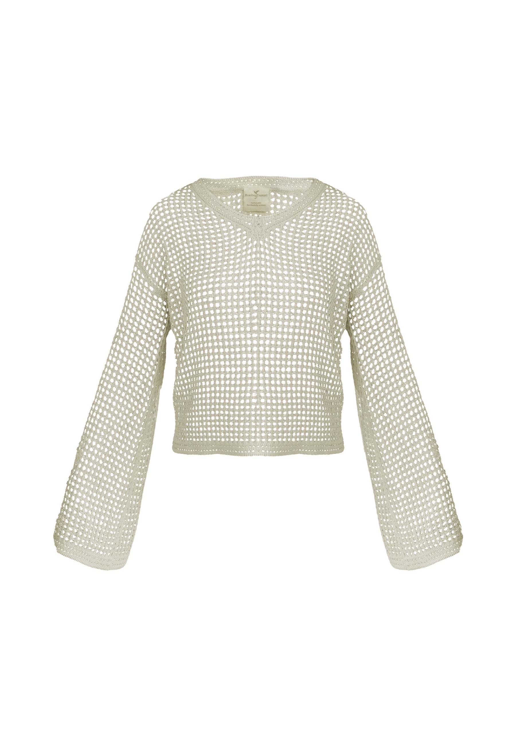 zimmi crochet off white top Bombay Sunset