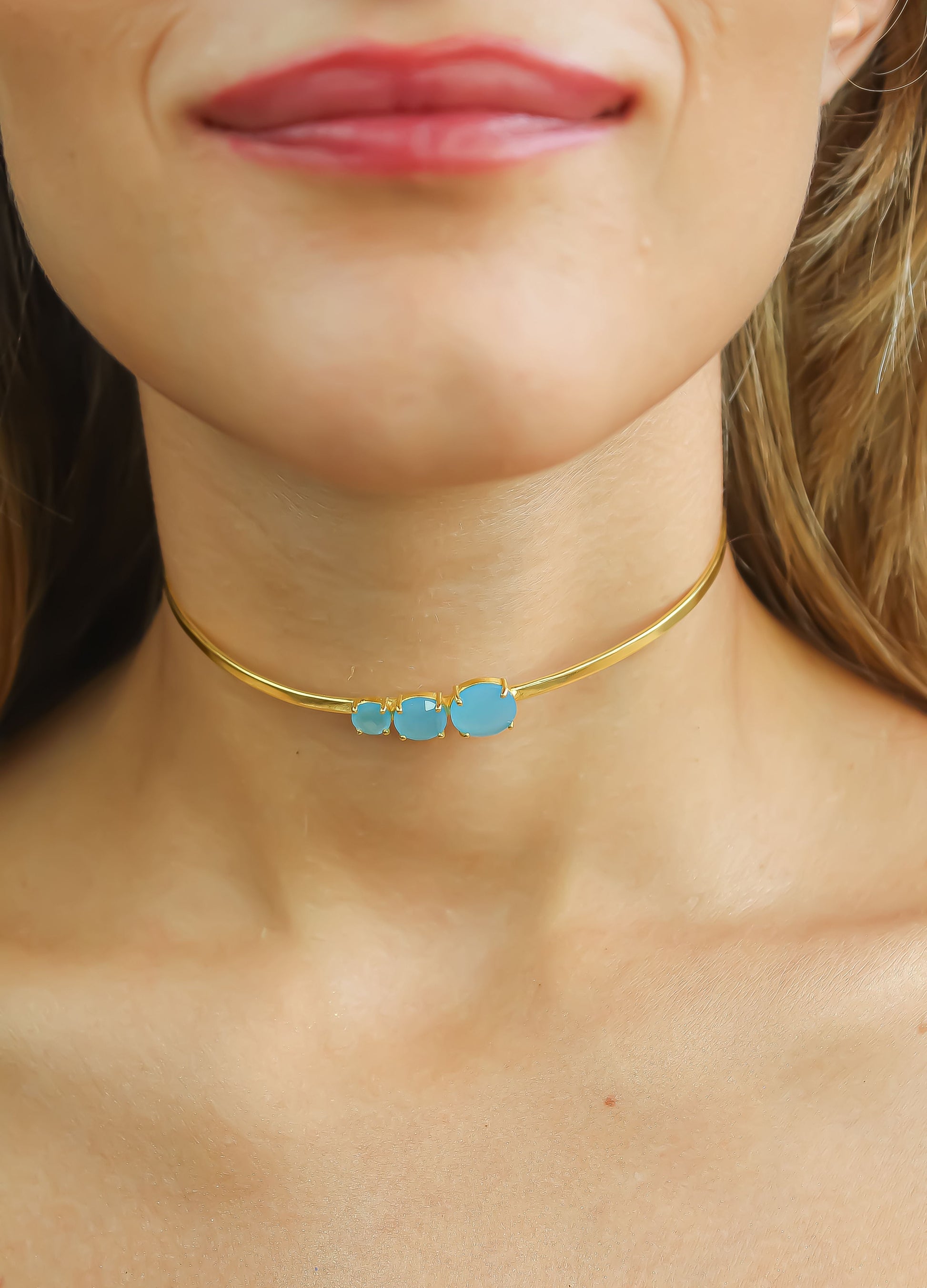 nura choker necklace Bombay Sunset