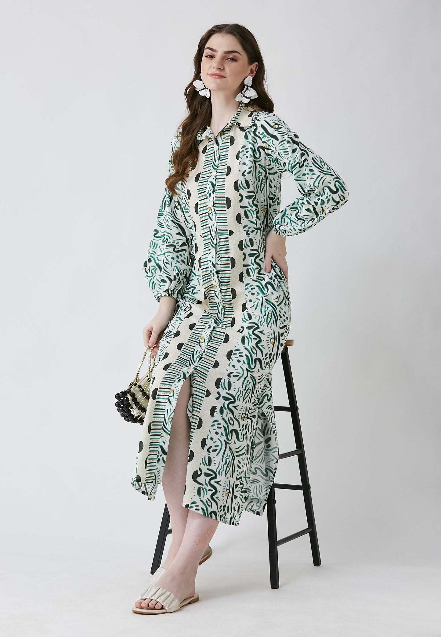 Kaia Eye Shirt Dress