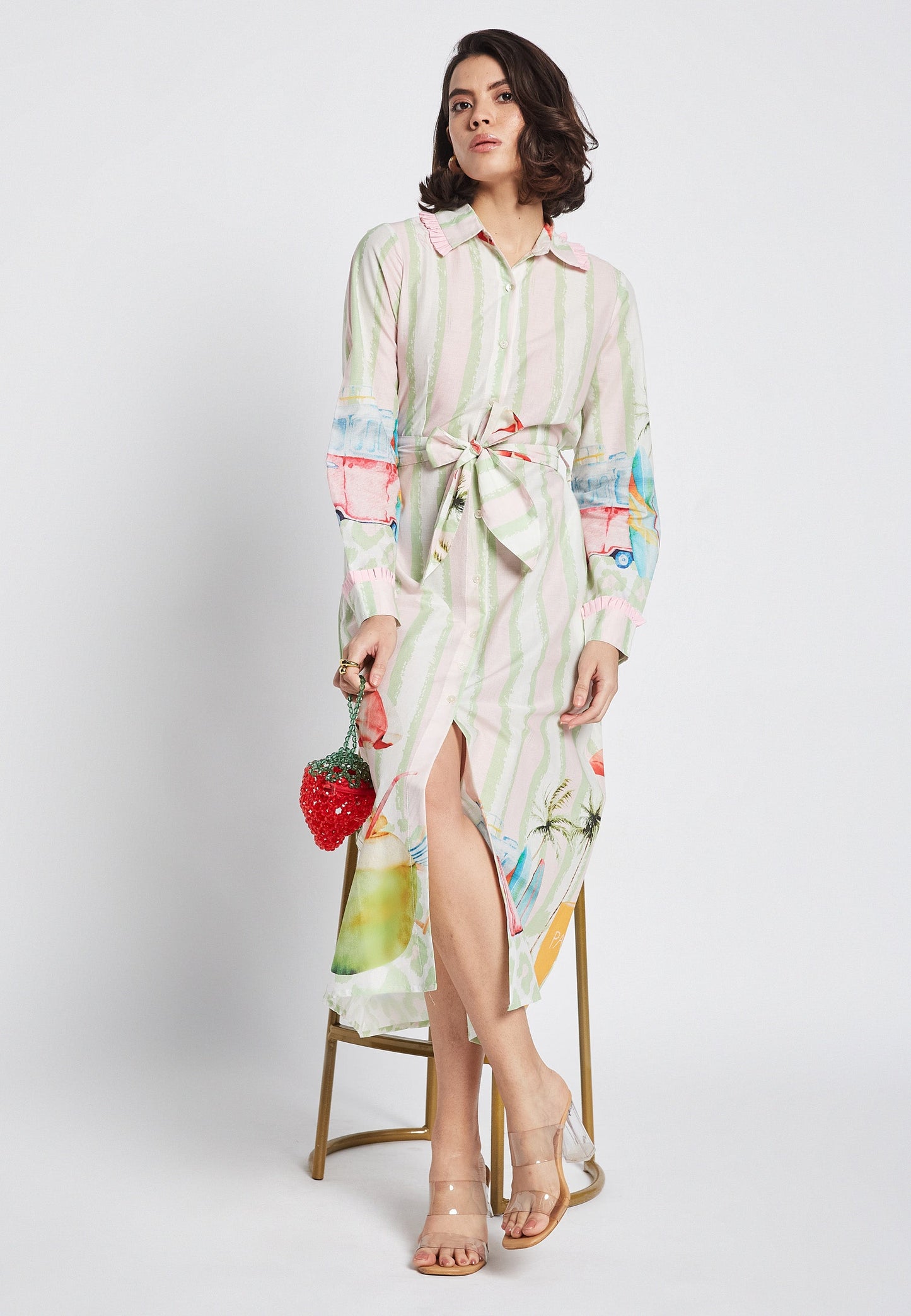 Lyra Trip Shirt Dress