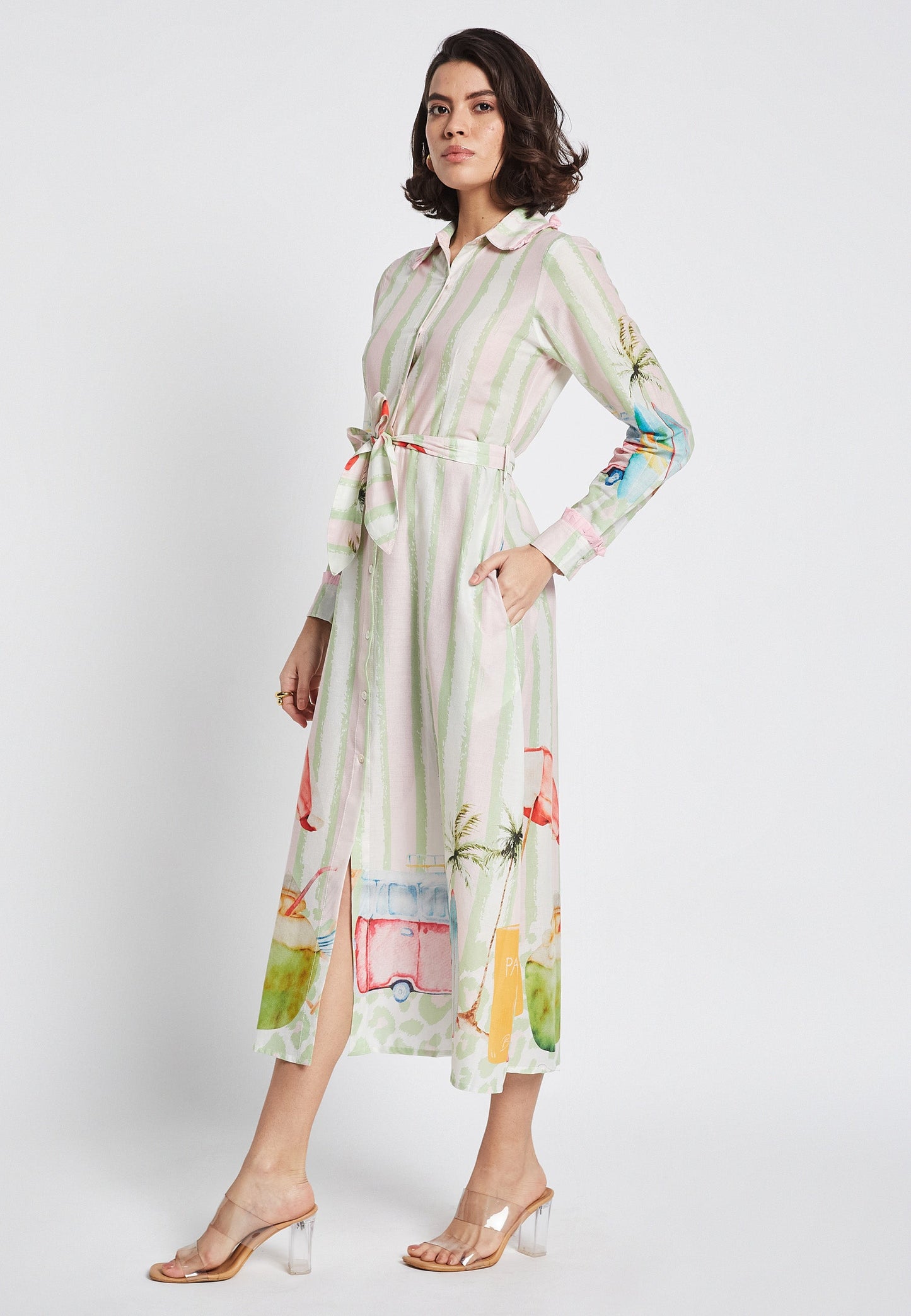 Lyra Trip Shirt Dress