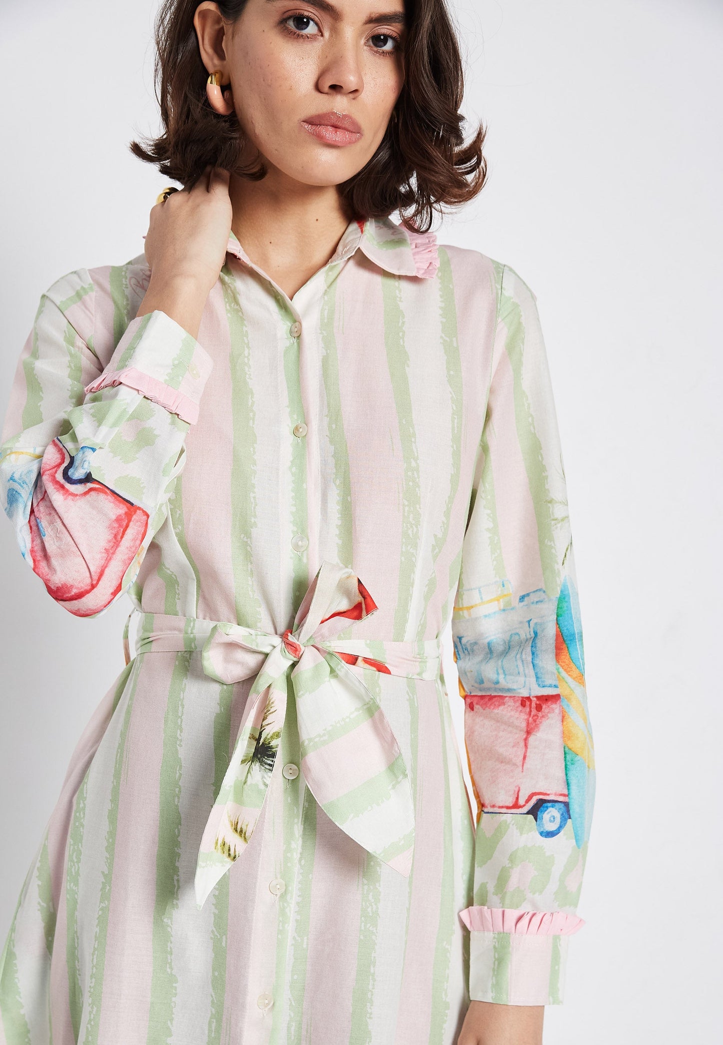 Lyra Trip Shirt Dress