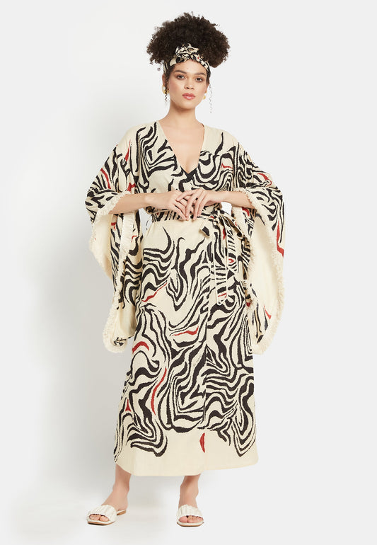 Kimono viola velato