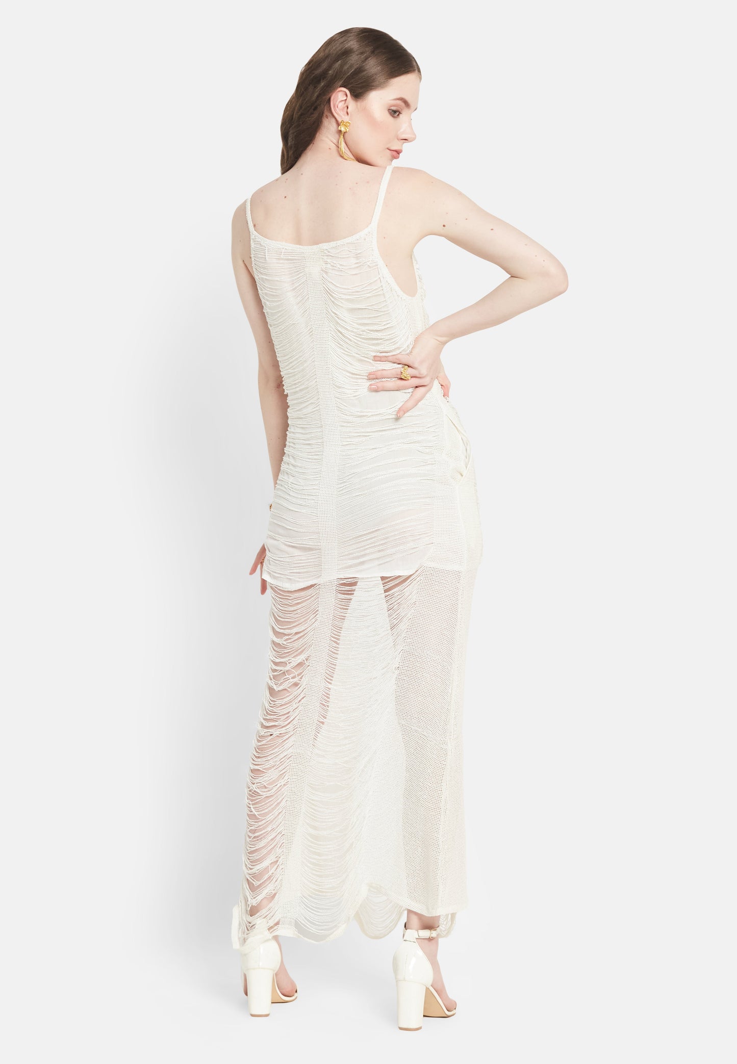 Vestido blanco brillante