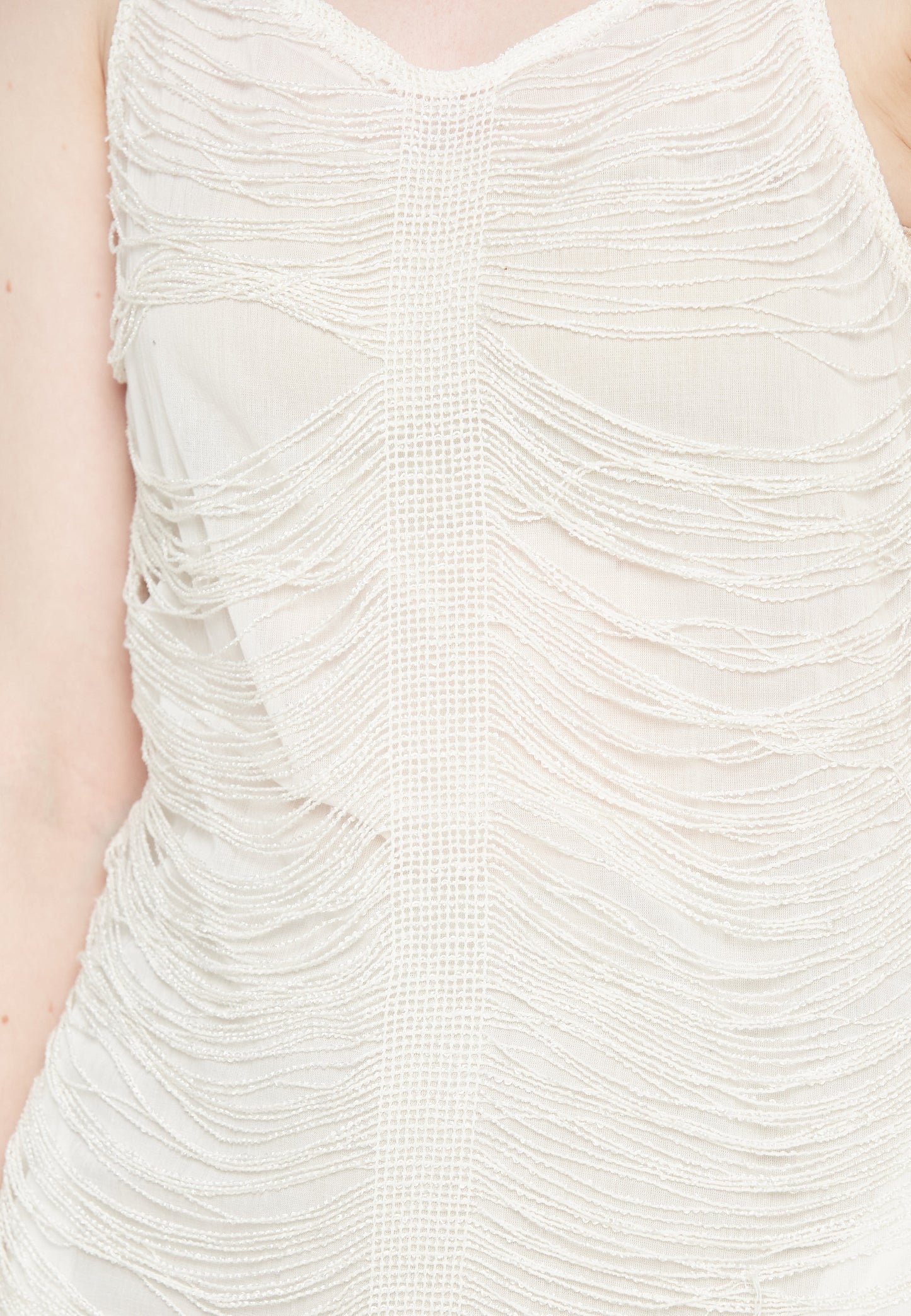 Vestido blanco brillante