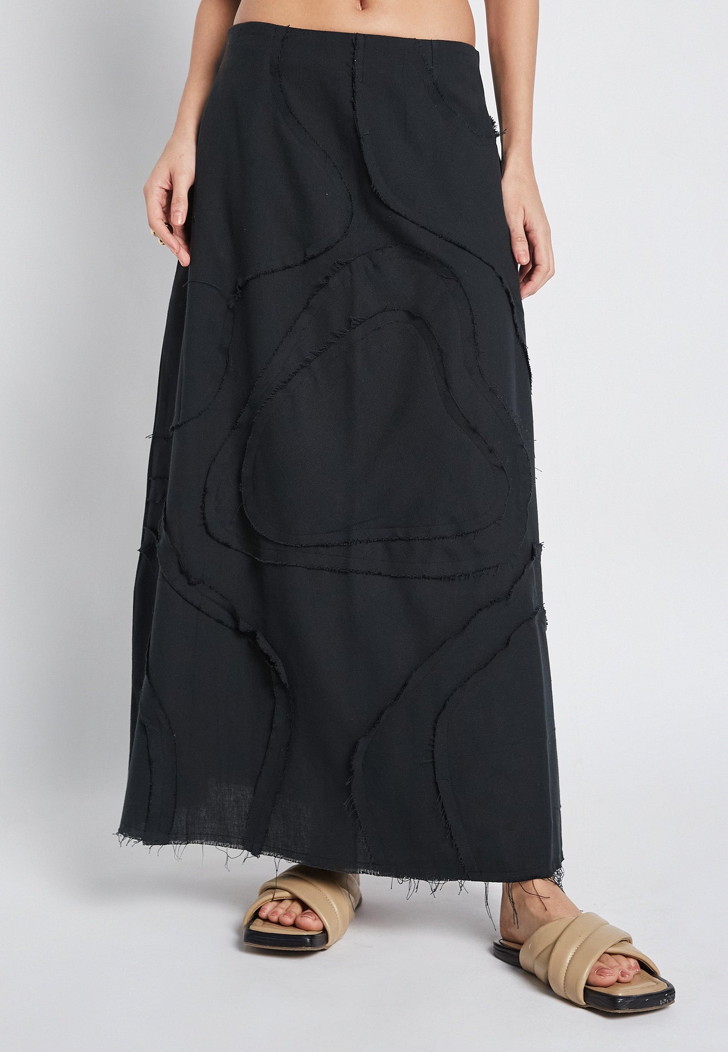 Flora Black Skirt