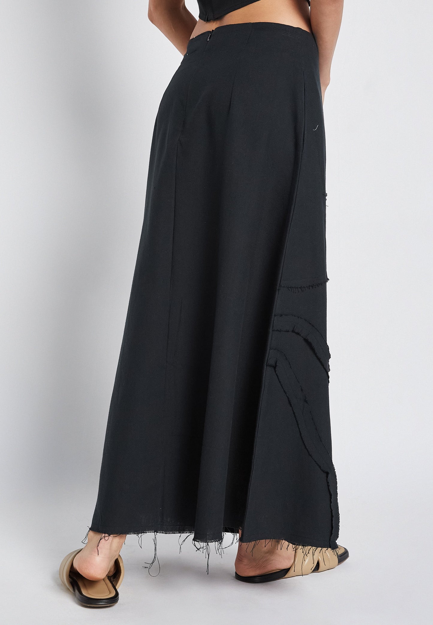 Flora Black Skirt