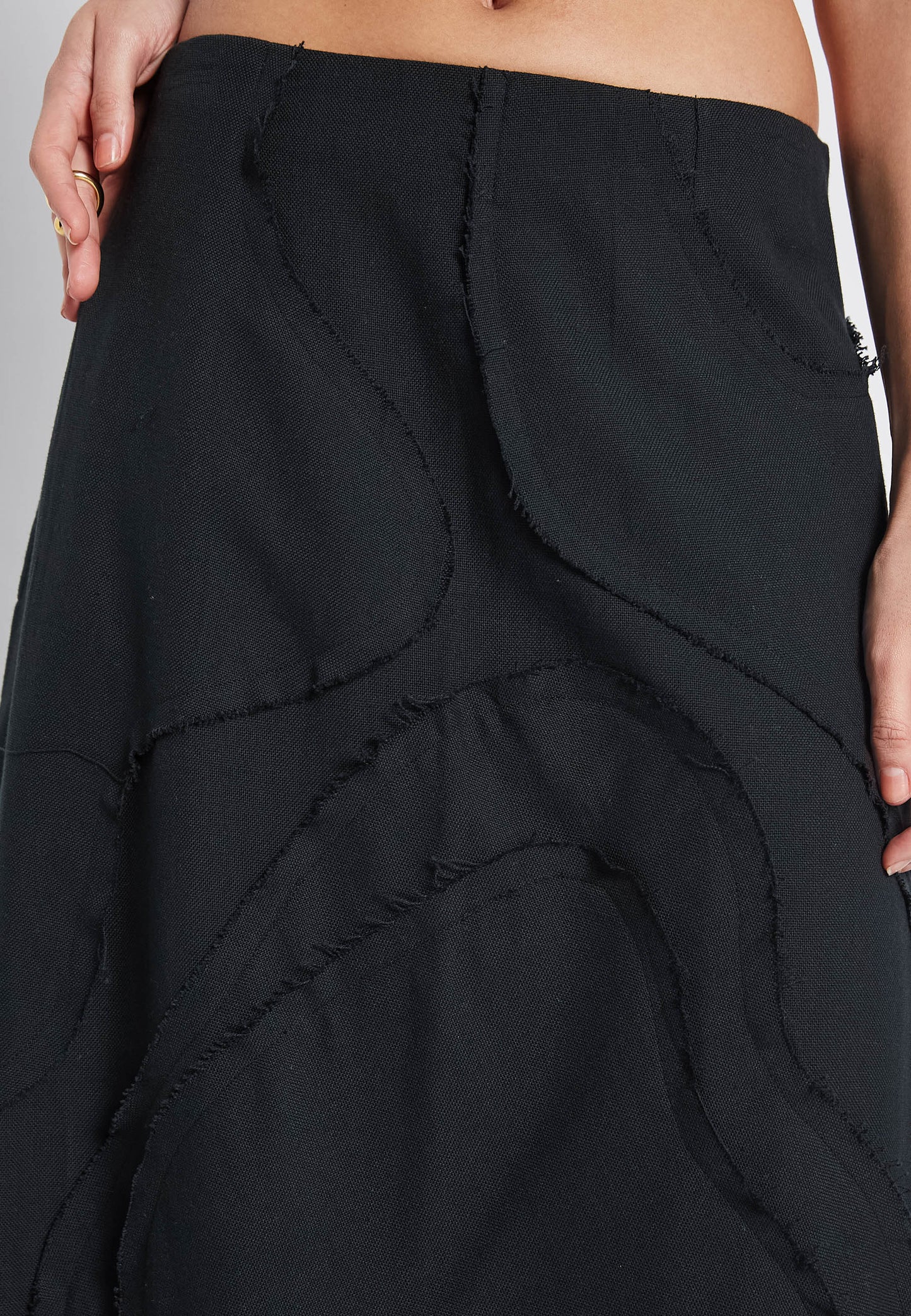 Flora Black Skirt