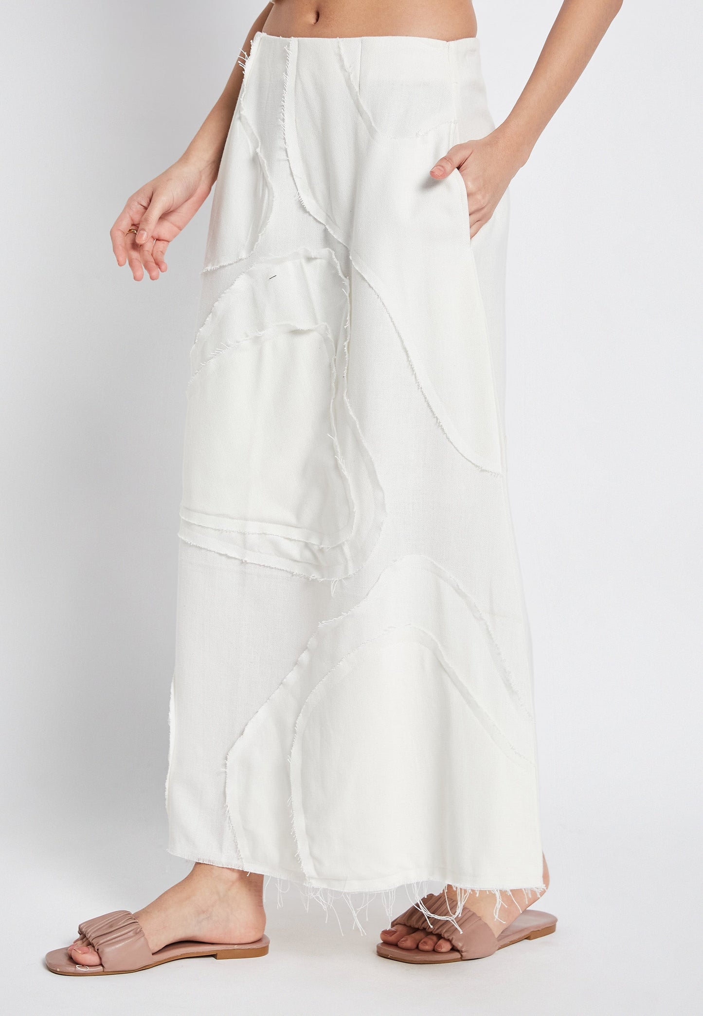 Flora White Skirt