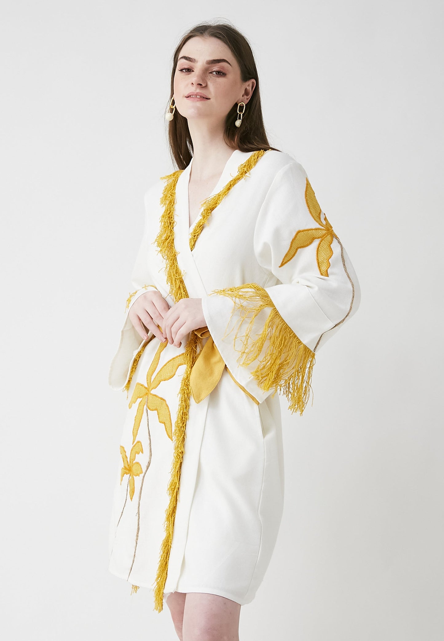 Hori Short White Kimono