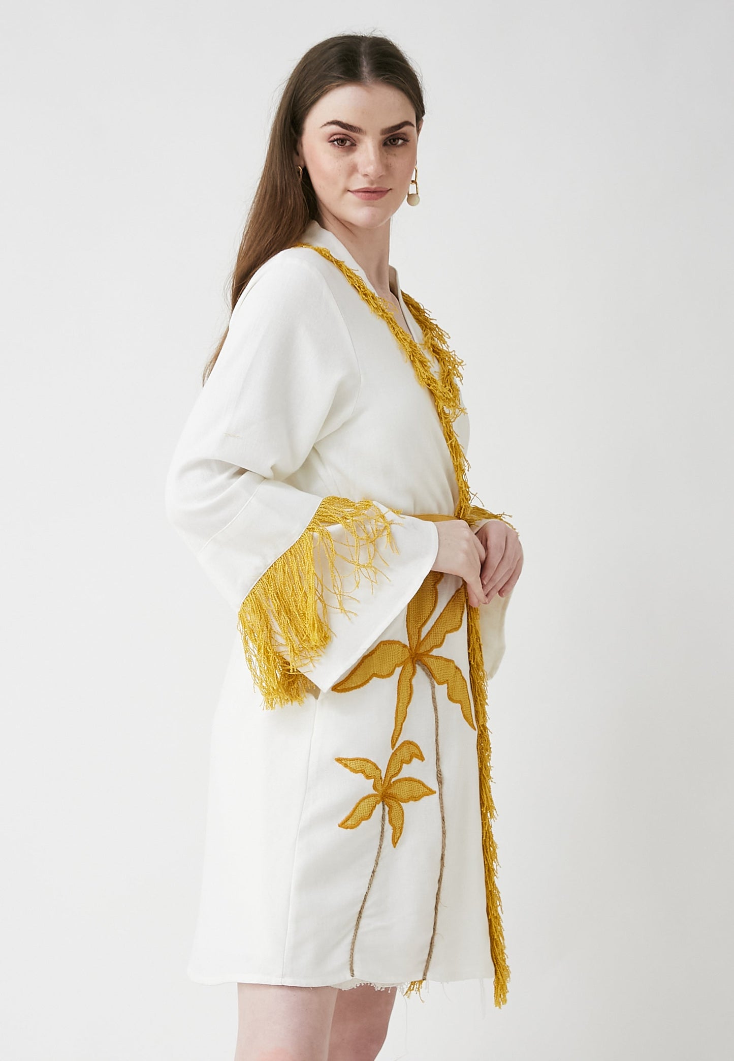 Hori Short White Kimono