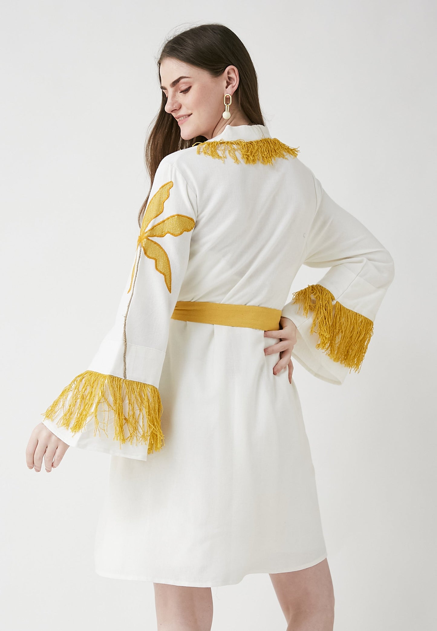 Hori Short White Kimono