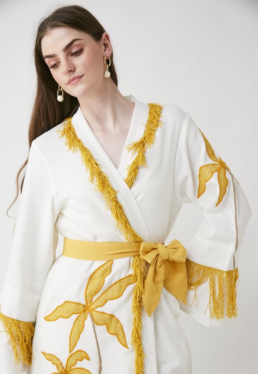 Hori Short White Kimono