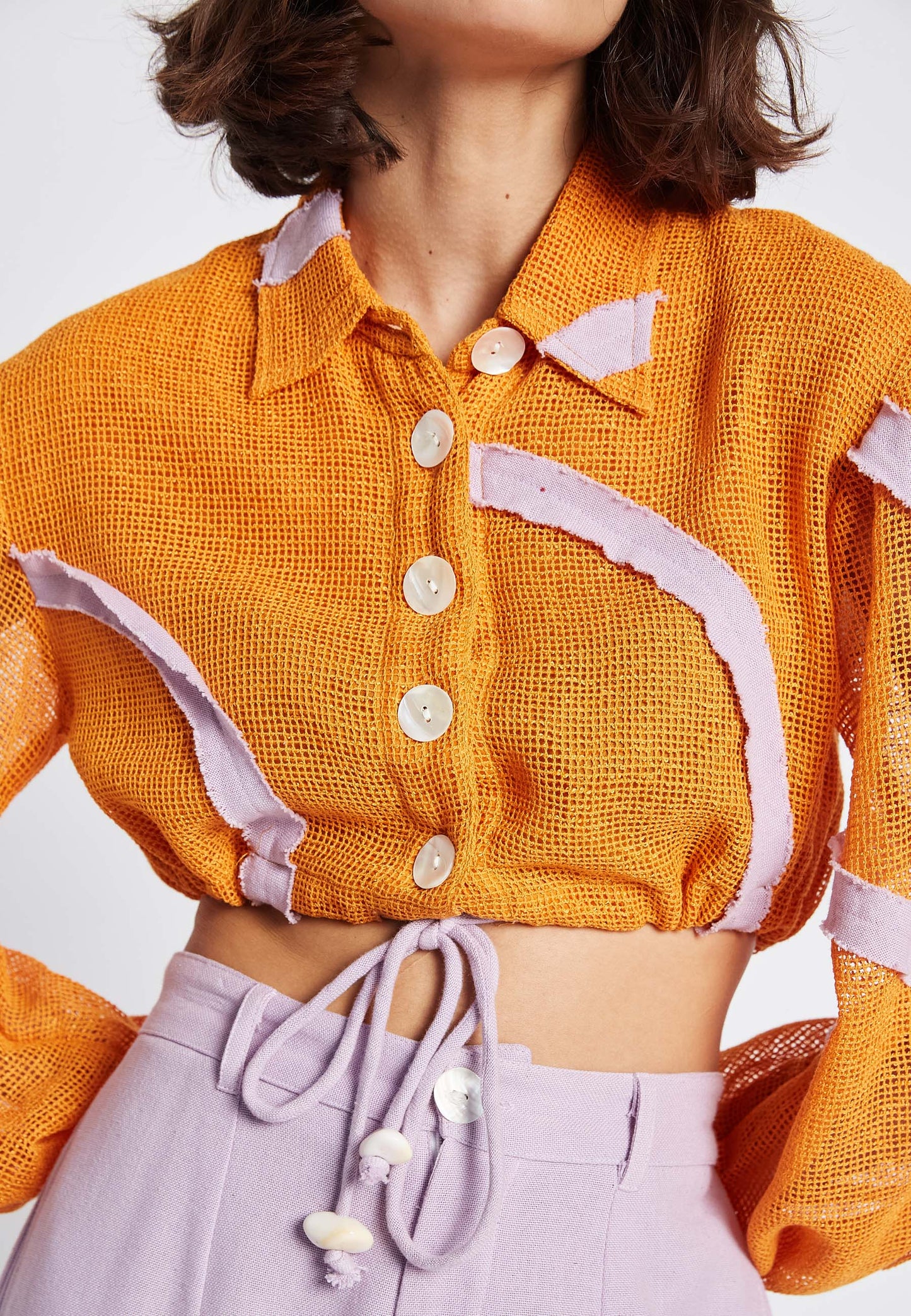 Ripple Orange Top