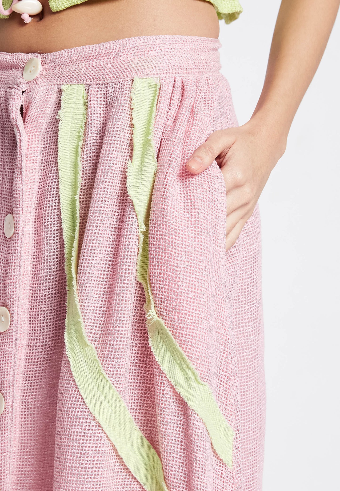 Ripple Pink Skirt