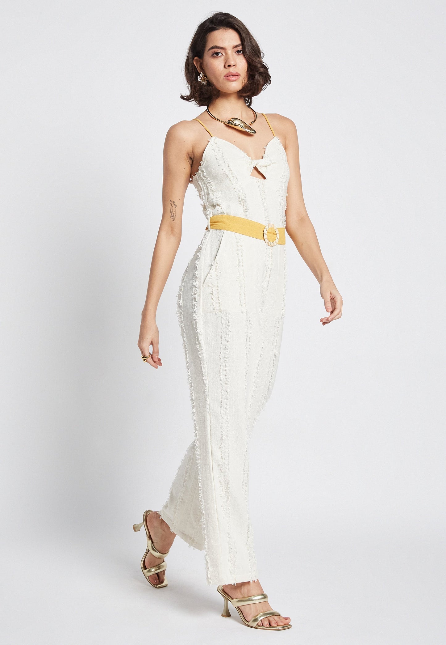 Soleil Eden White Jumpsuit