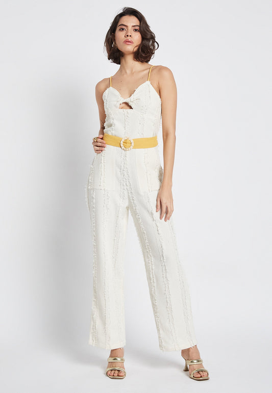 Soleil Eden White Jumpsuit