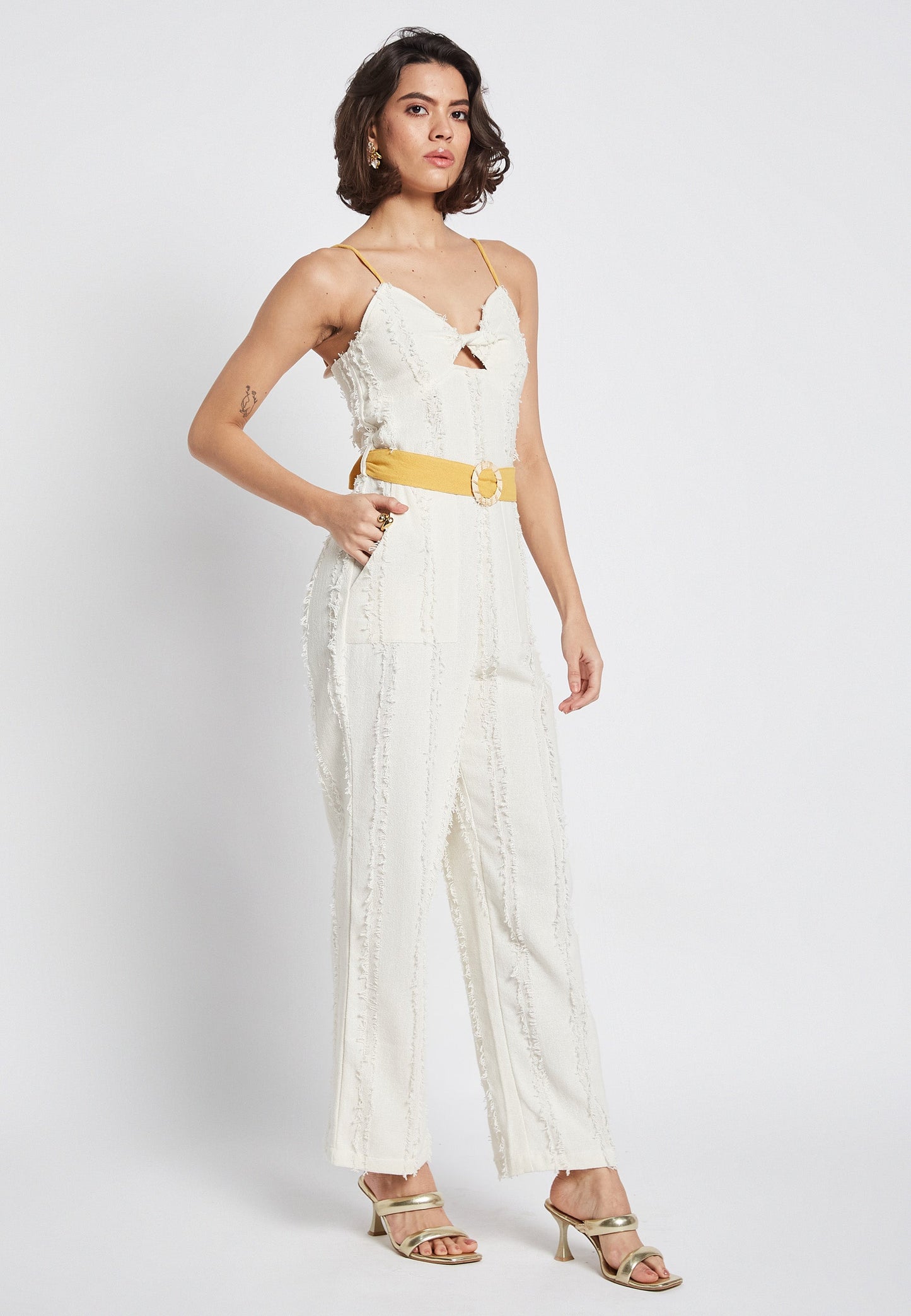 Soleil Eden White Jumpsuit