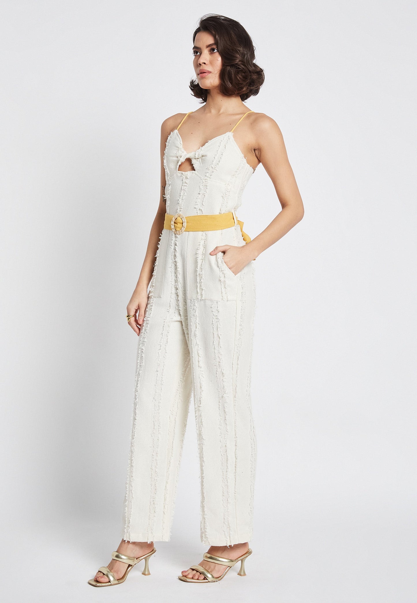 Soleil Eden White Jumpsuit