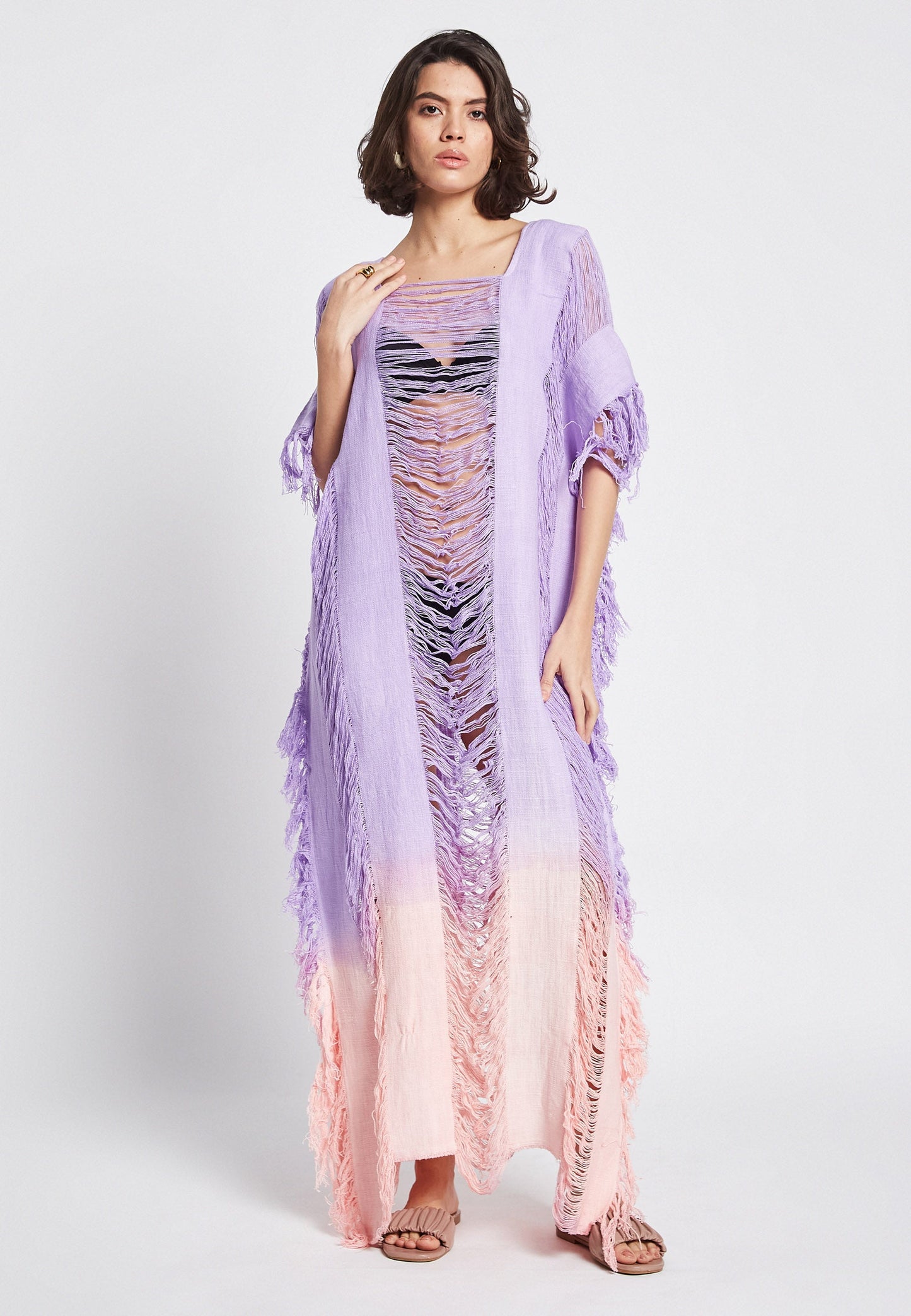 Sunlit Violet Poncho