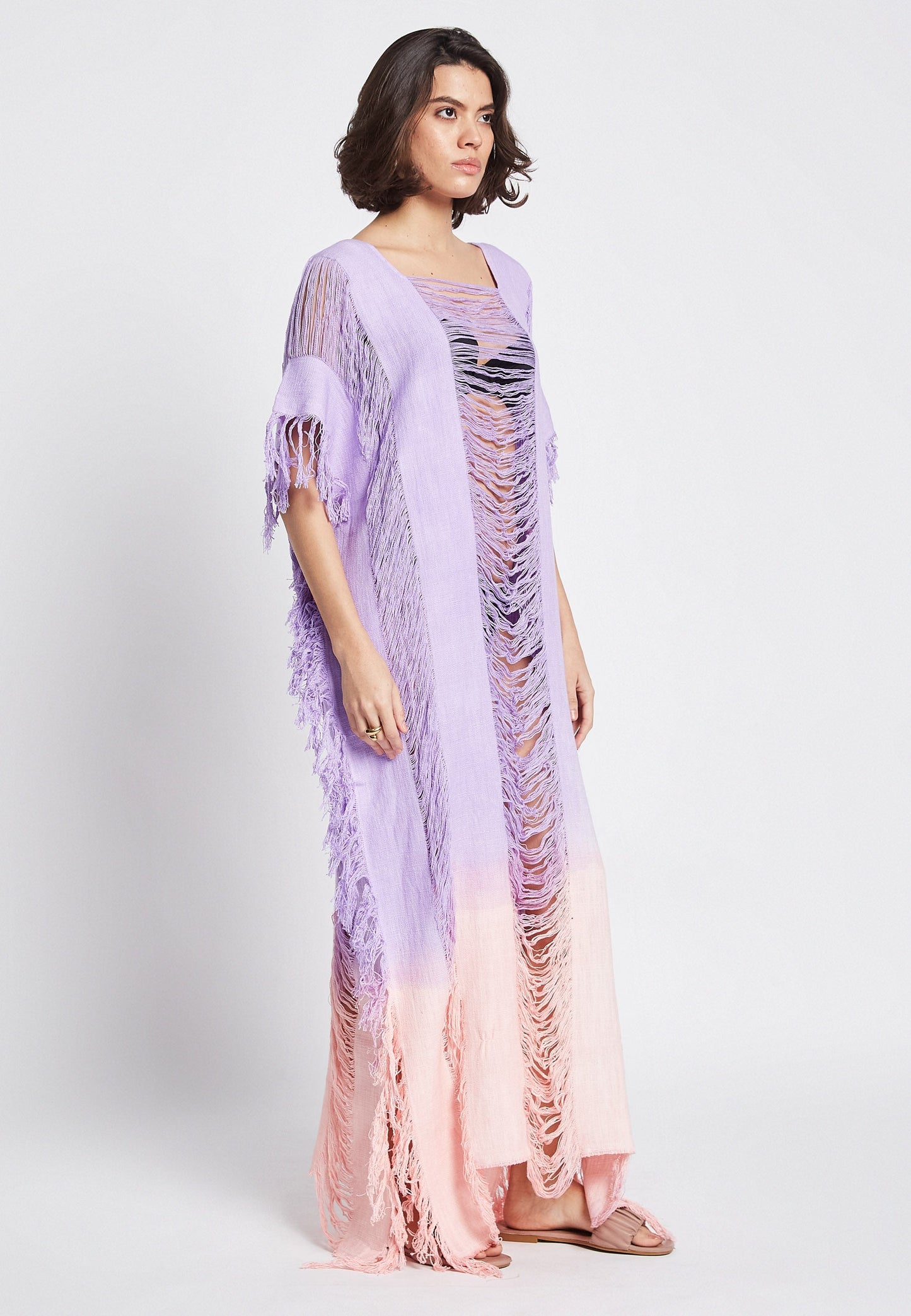 Sunlit Violet Poncho