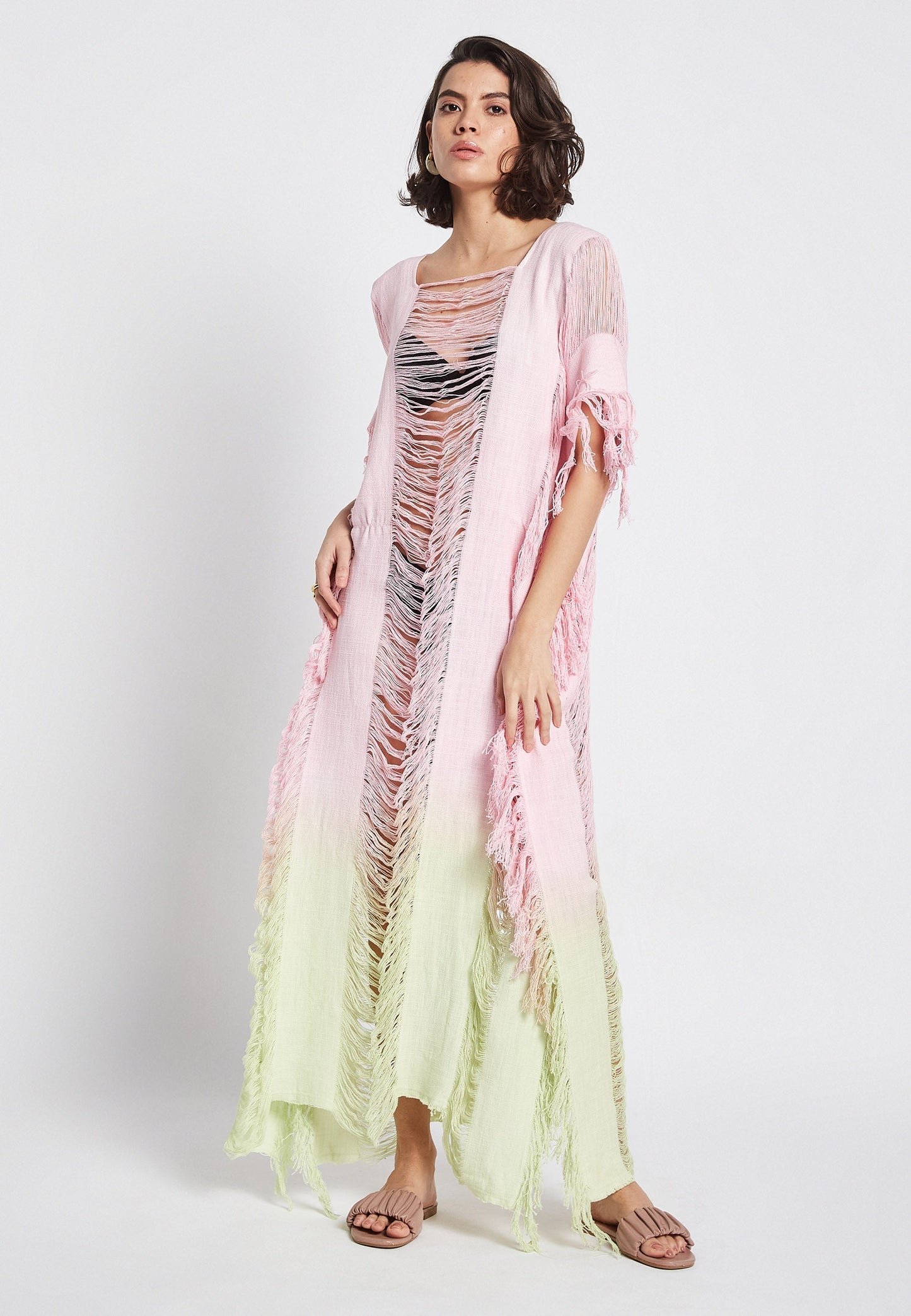 Sunlit Pink Poncho