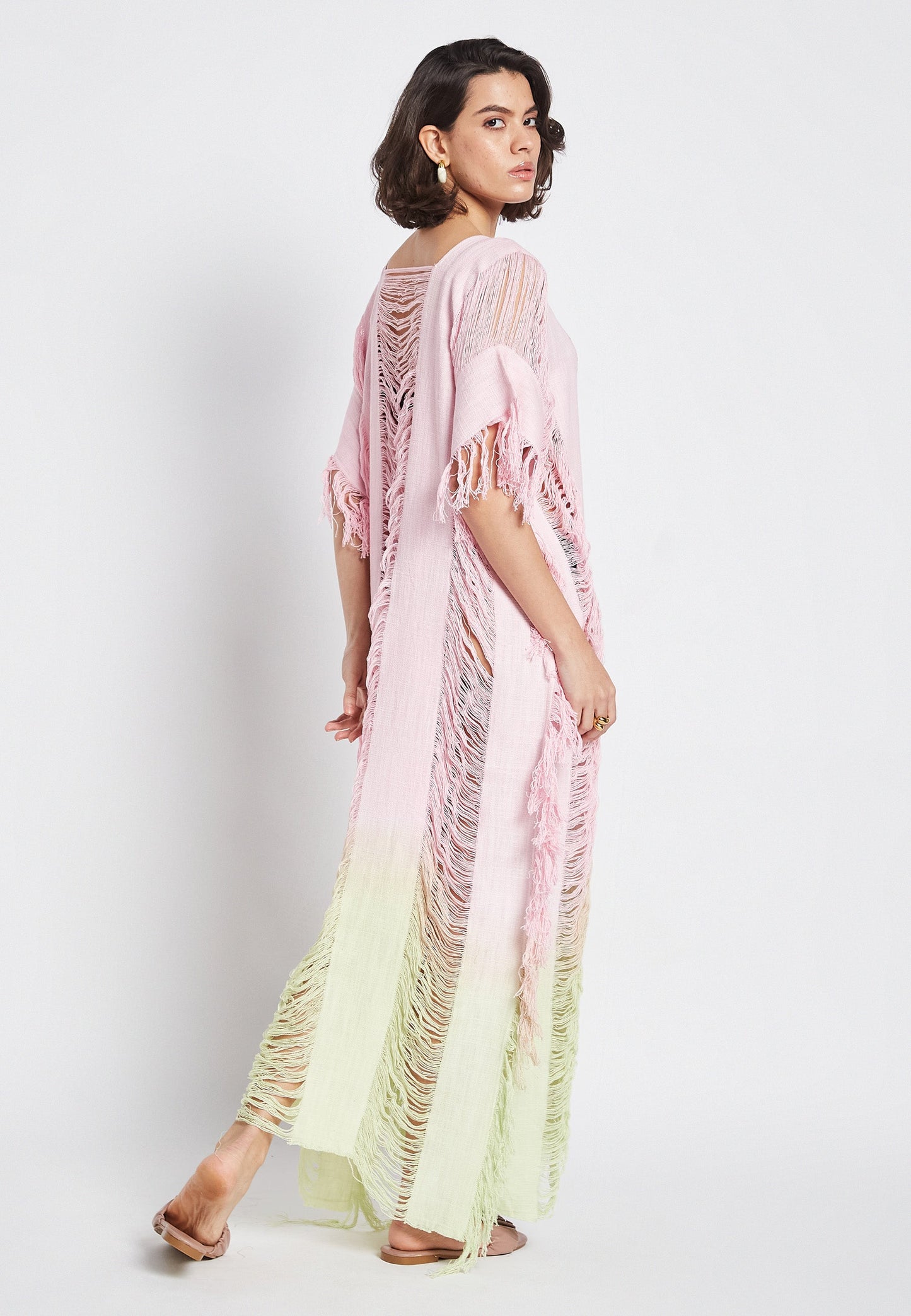 Sunlit Pink Poncho