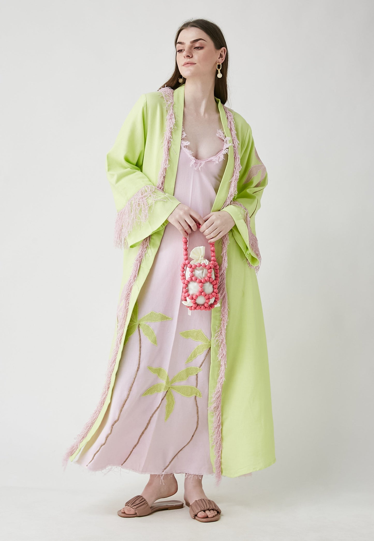 Horizon Long Lime Kimono