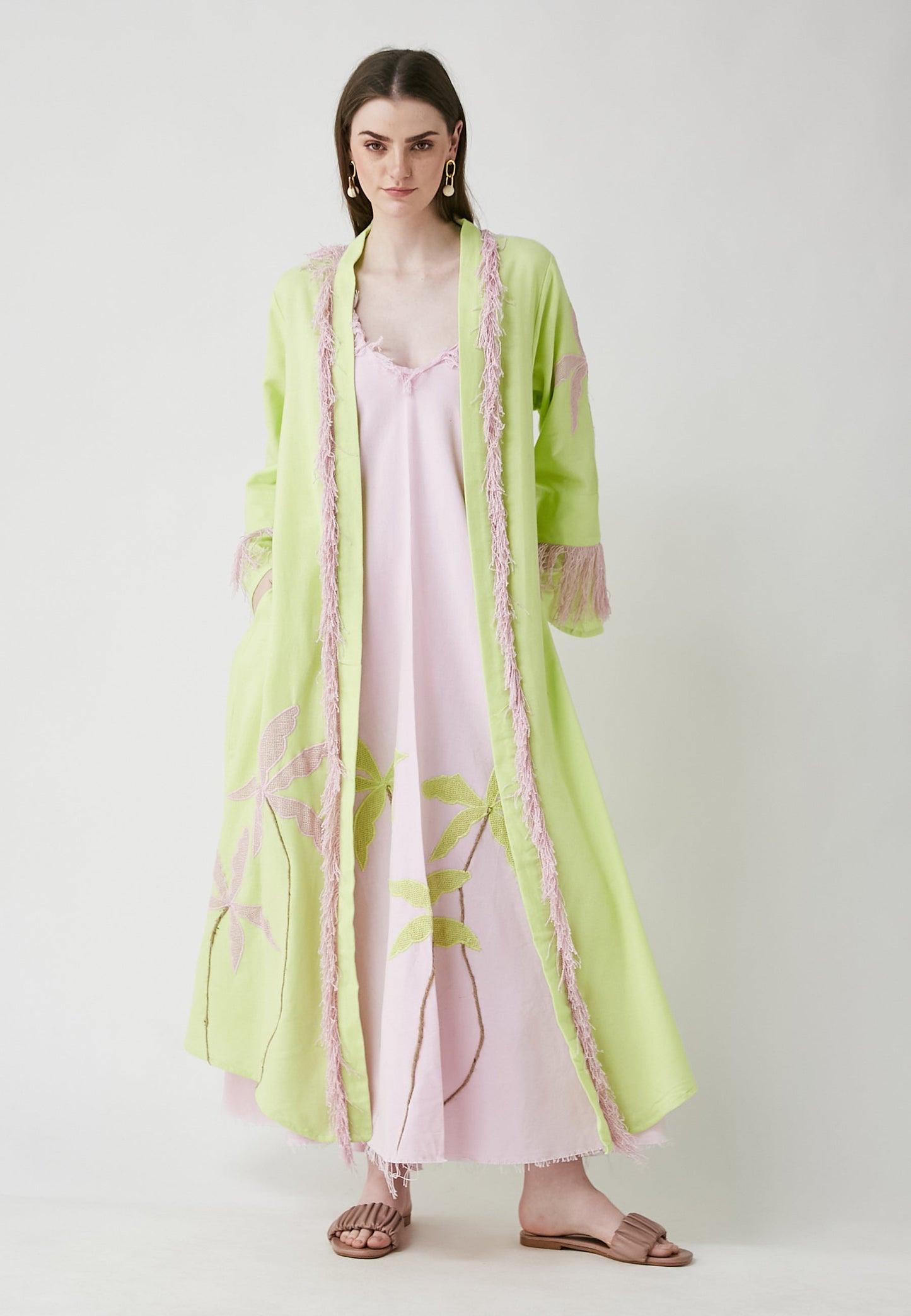 Horizon Long Lime Kimono