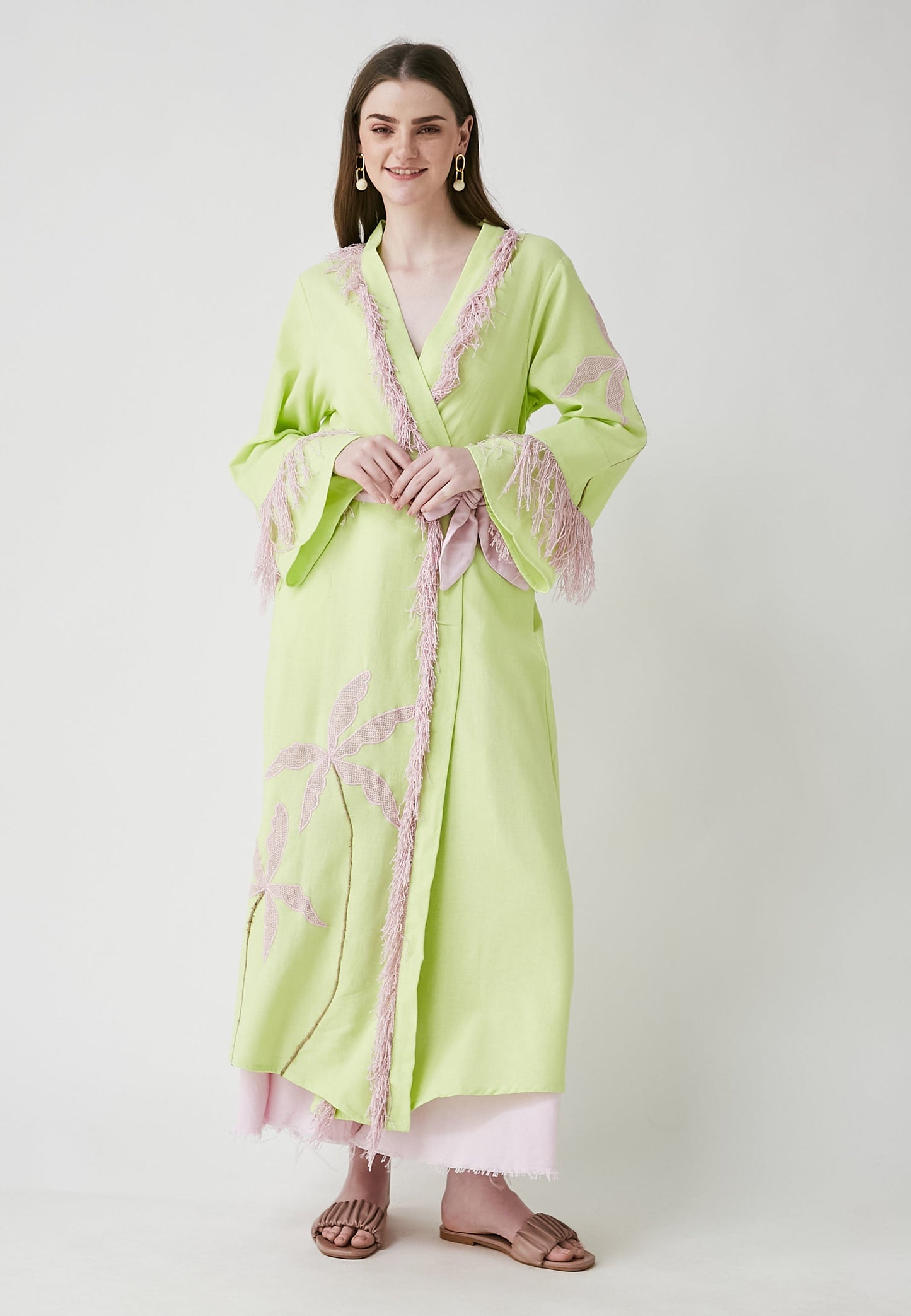 Horizon Long Lime Kimono