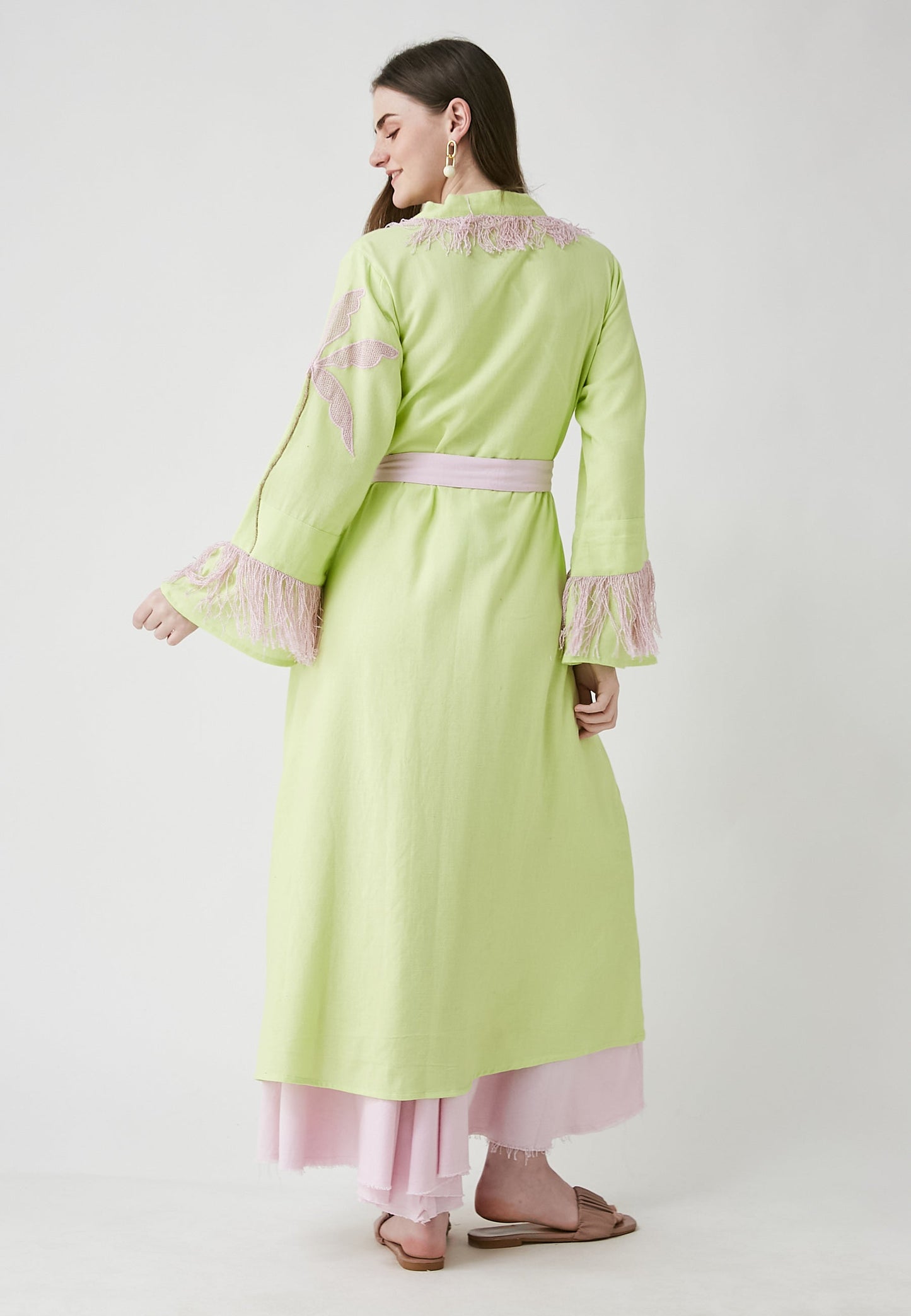 Horizon Long Lime Kimono