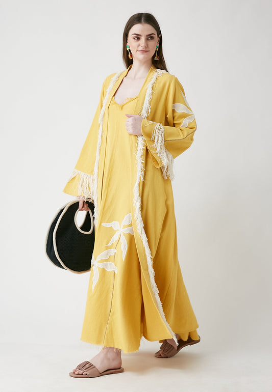 Horizon Long Mango Kimono