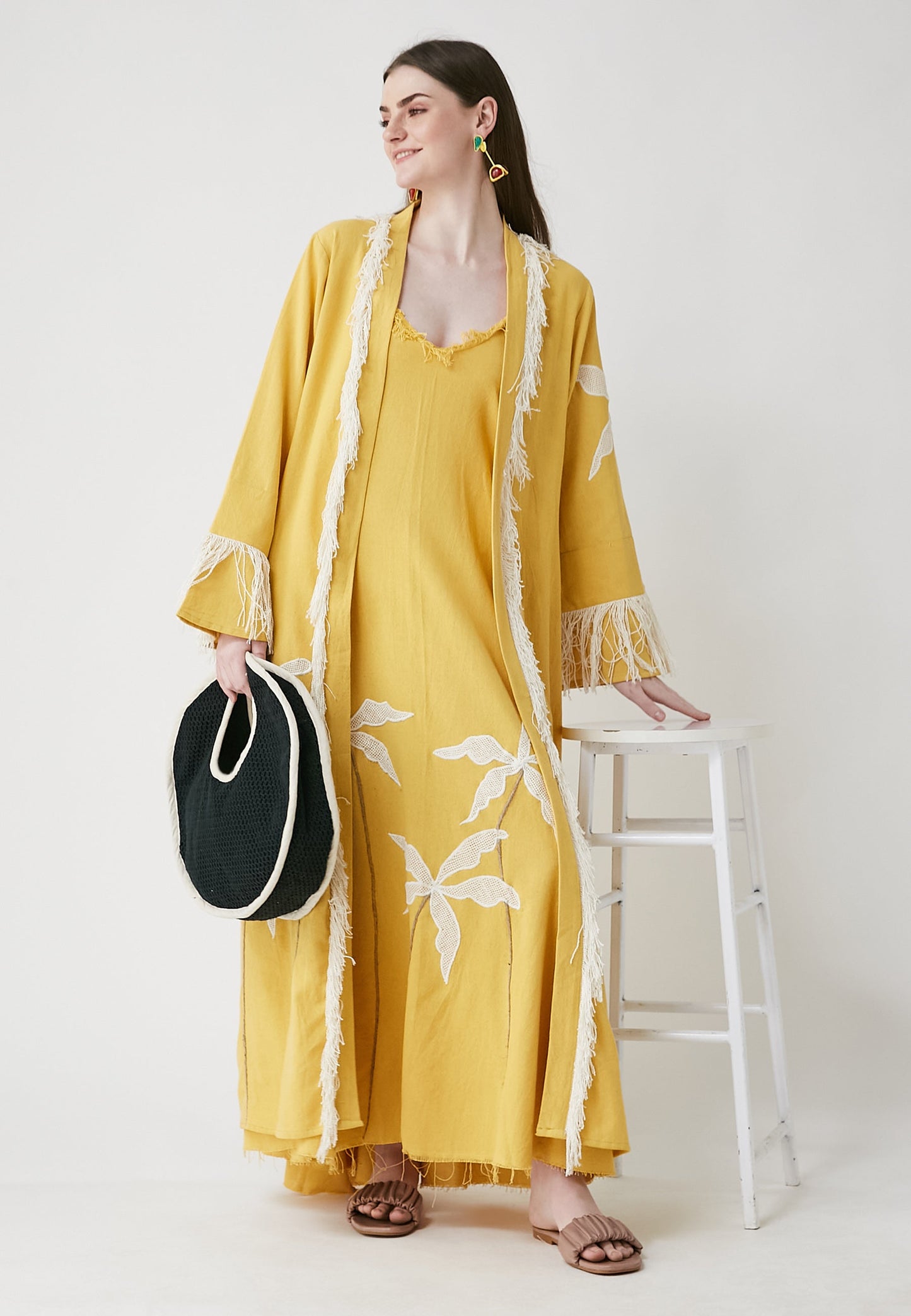 Horizon Long Mango Kimono