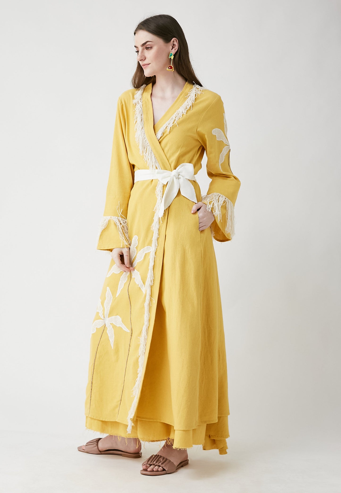 Horizon Long Mango Kimono