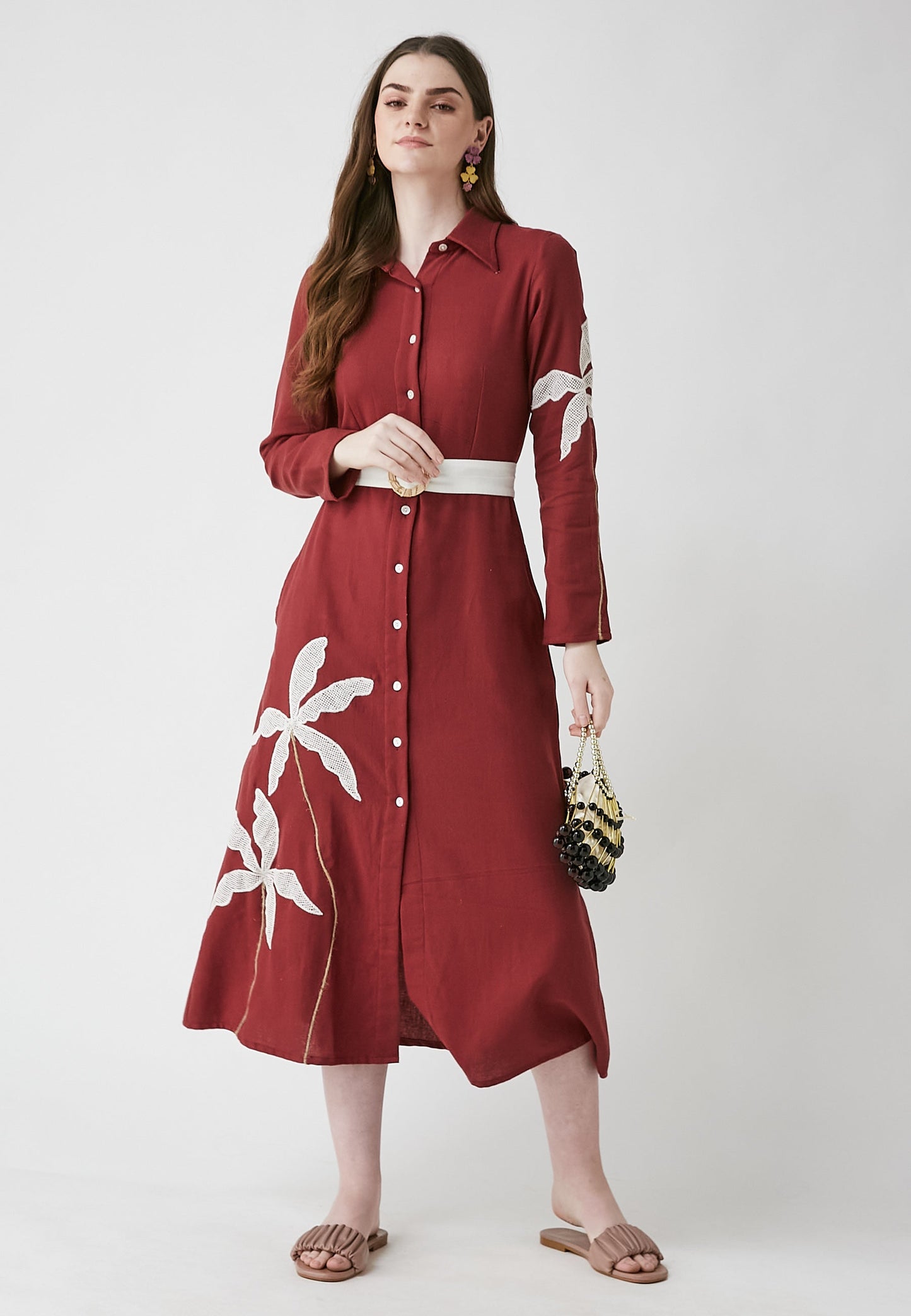 Meadow Cherry Shirt Dress