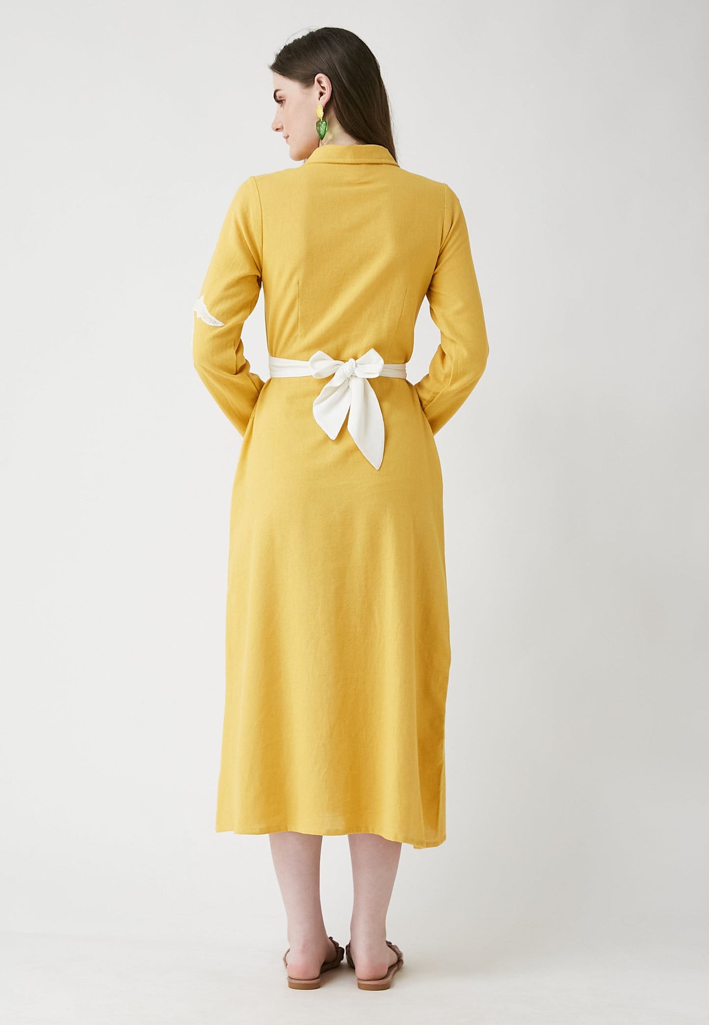 Meadow Mango Shirt Dress