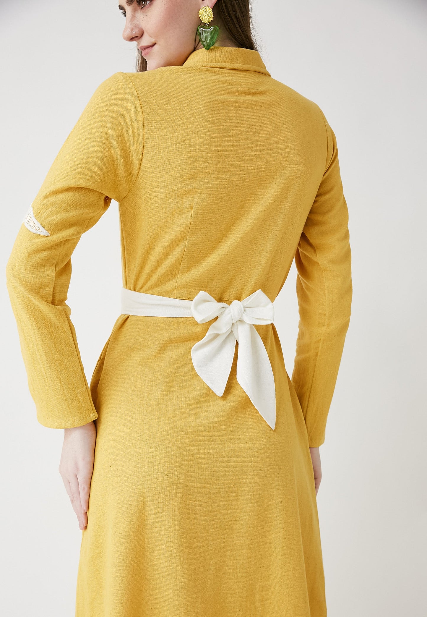 Meadow Mango Shirt Dress