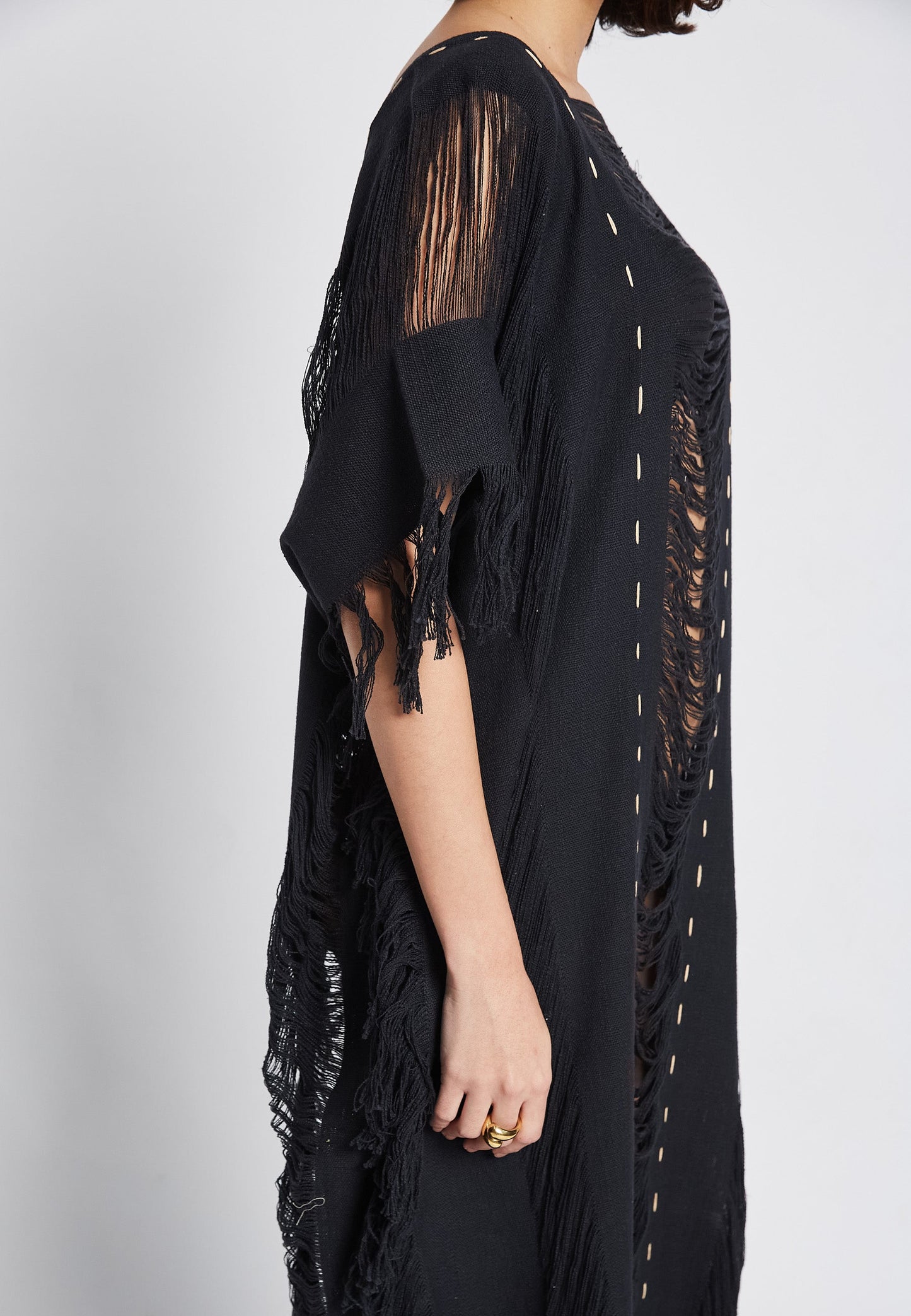 Orchid Black Poncho