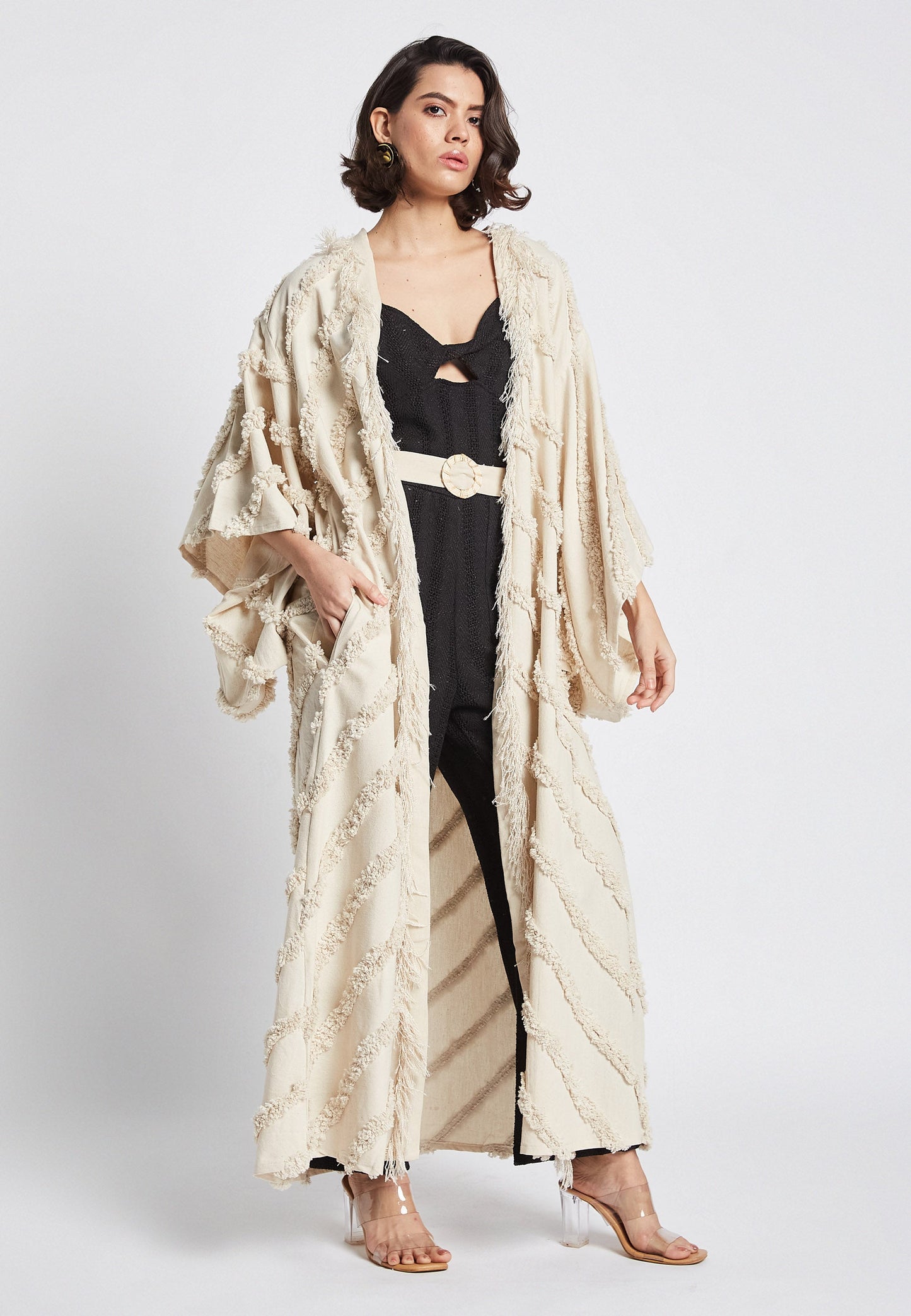 Fern Beige Kimono