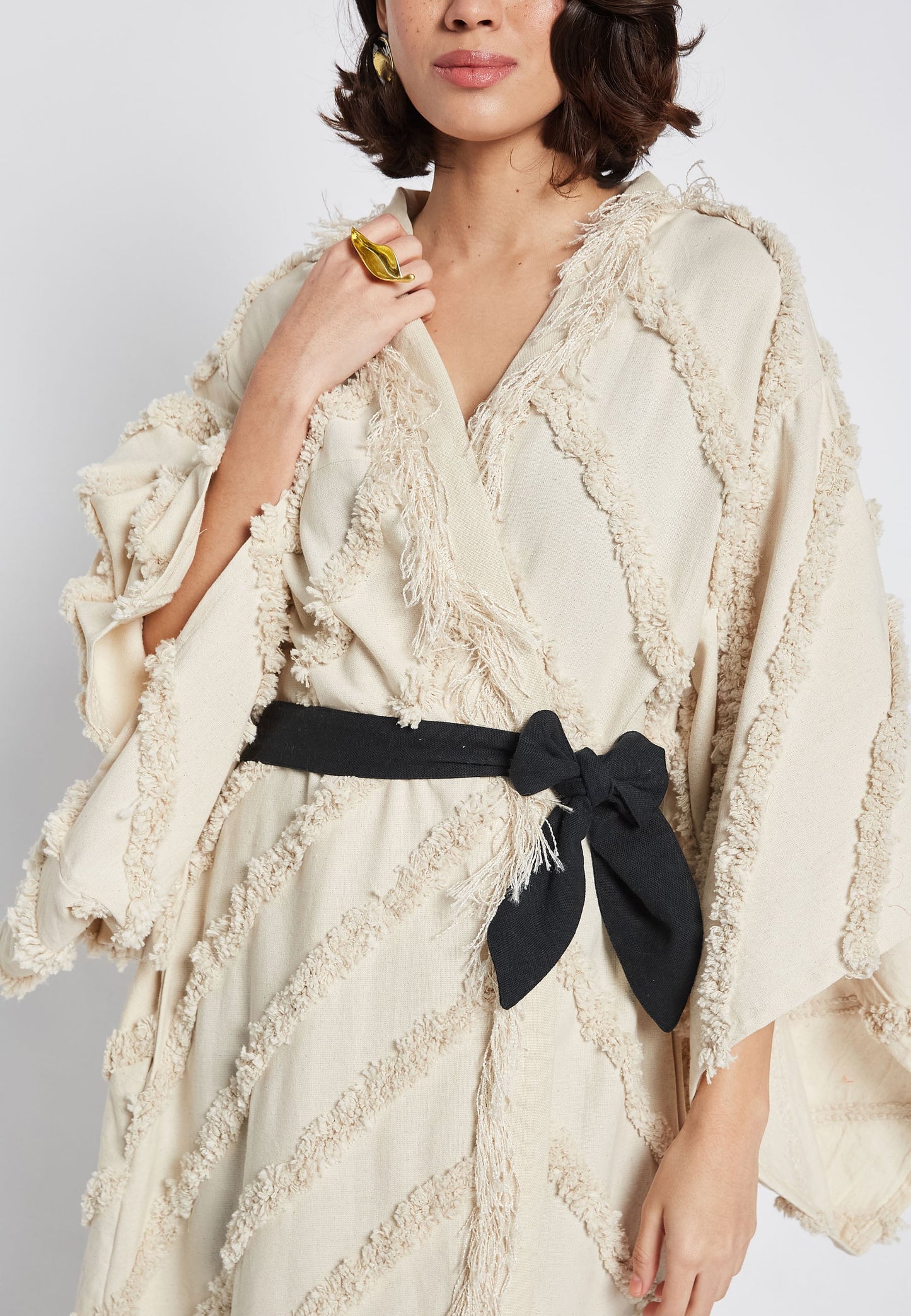 Fern Beige Kimono