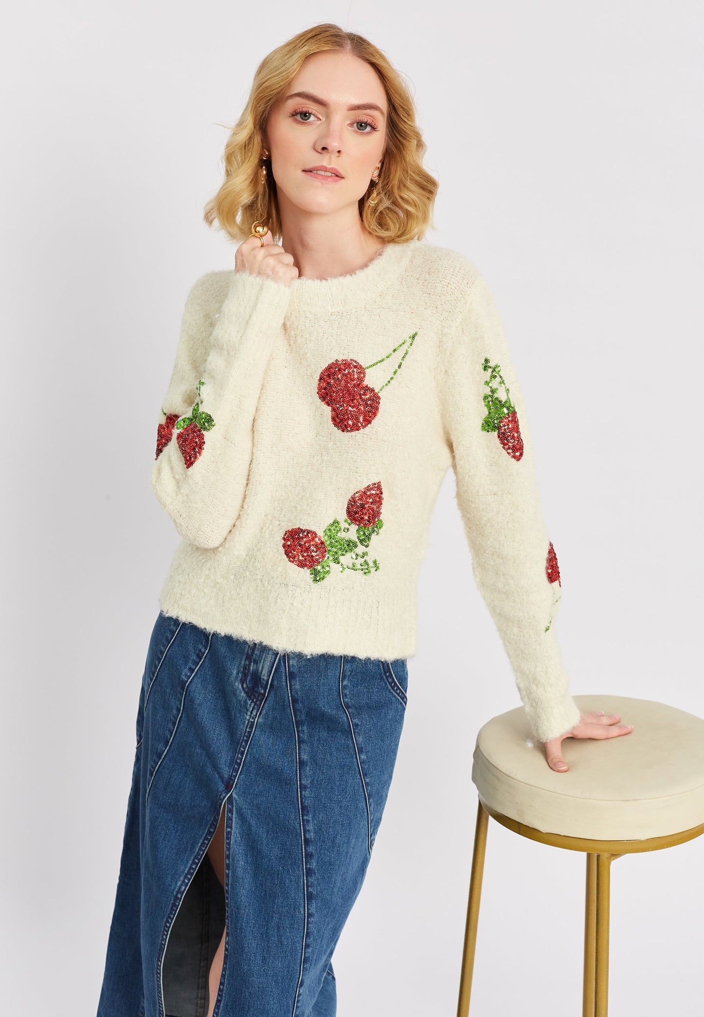 Maglione beige Ursula