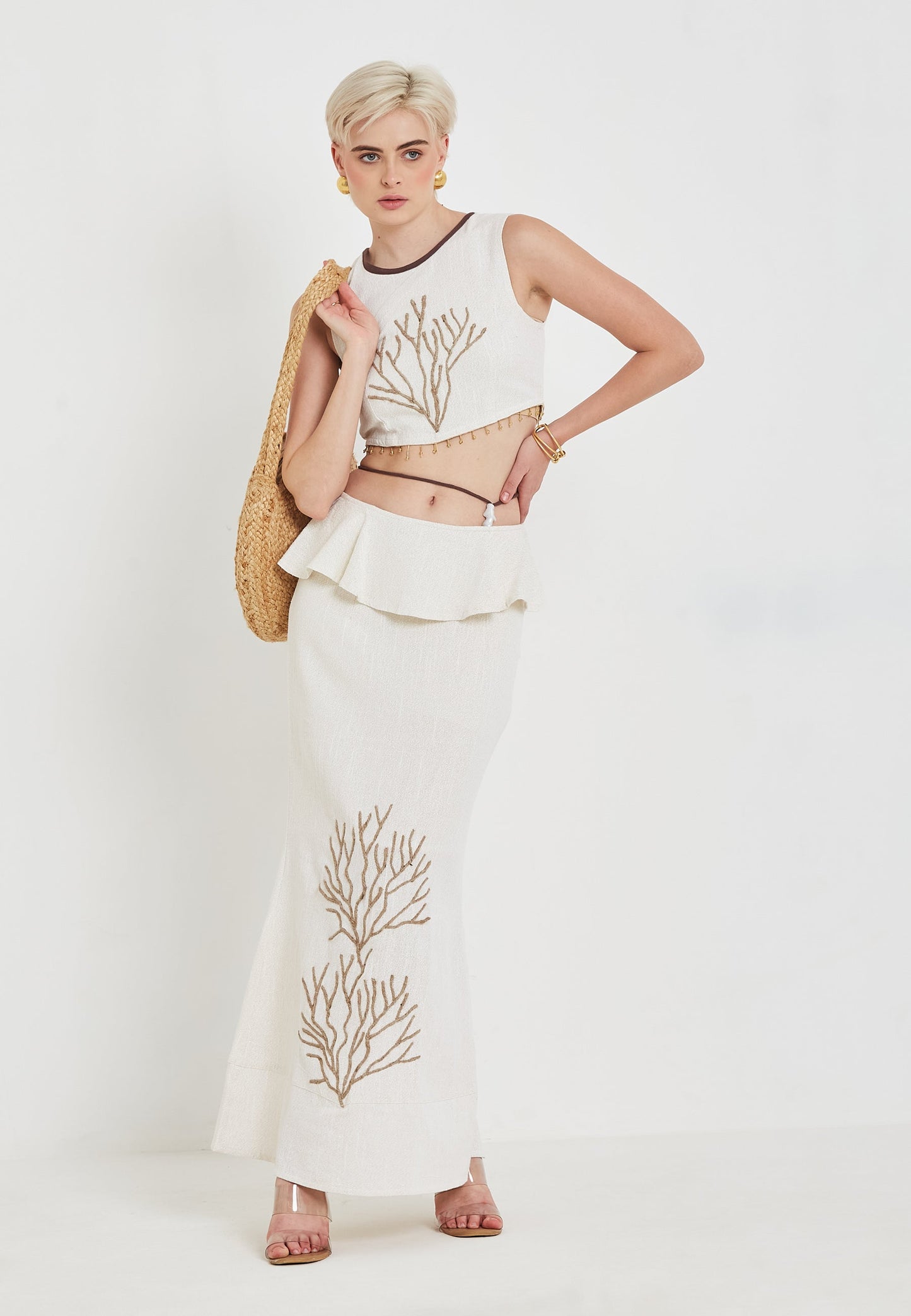 Falda Riviera blanca