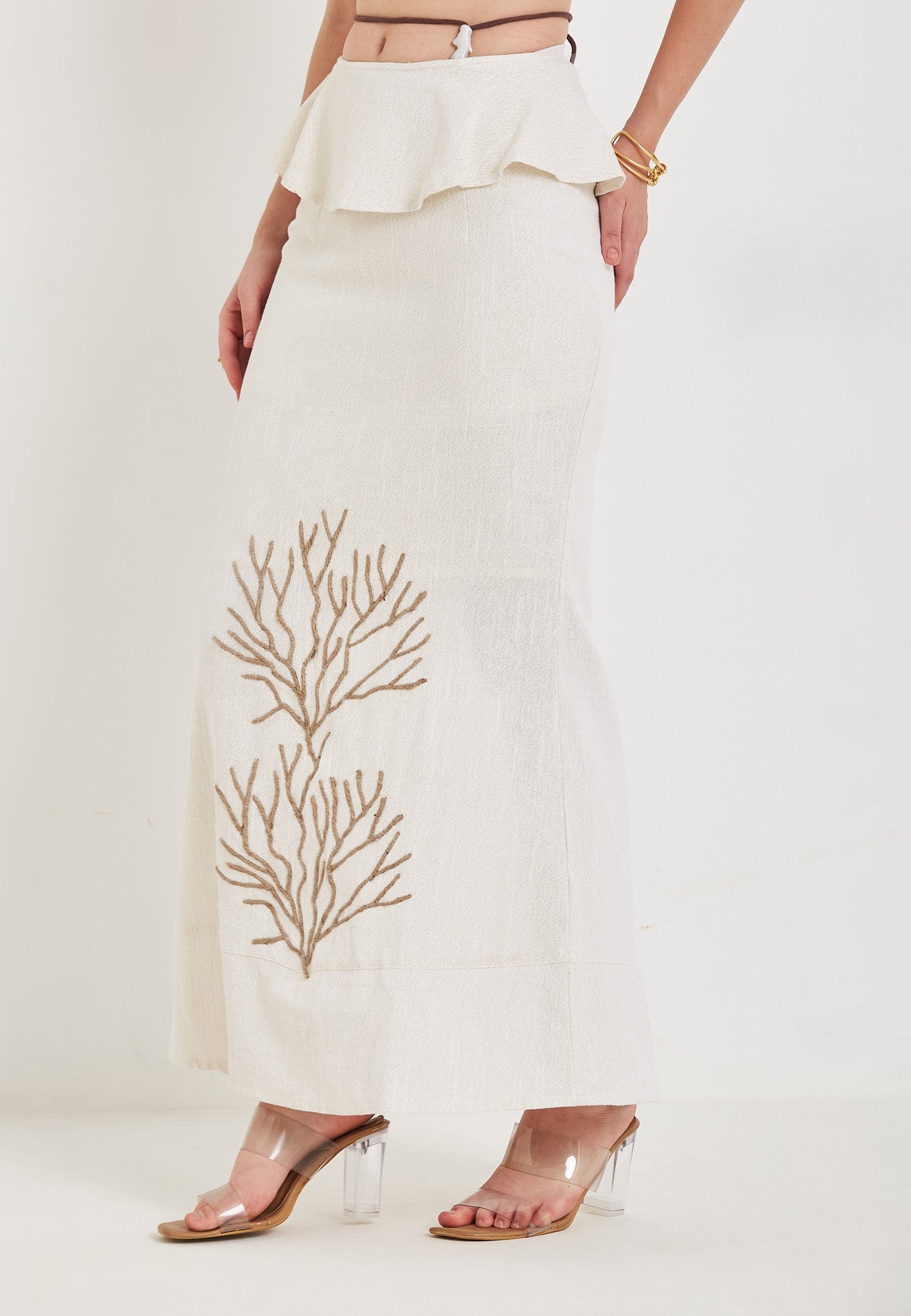 Falda Riviera blanca