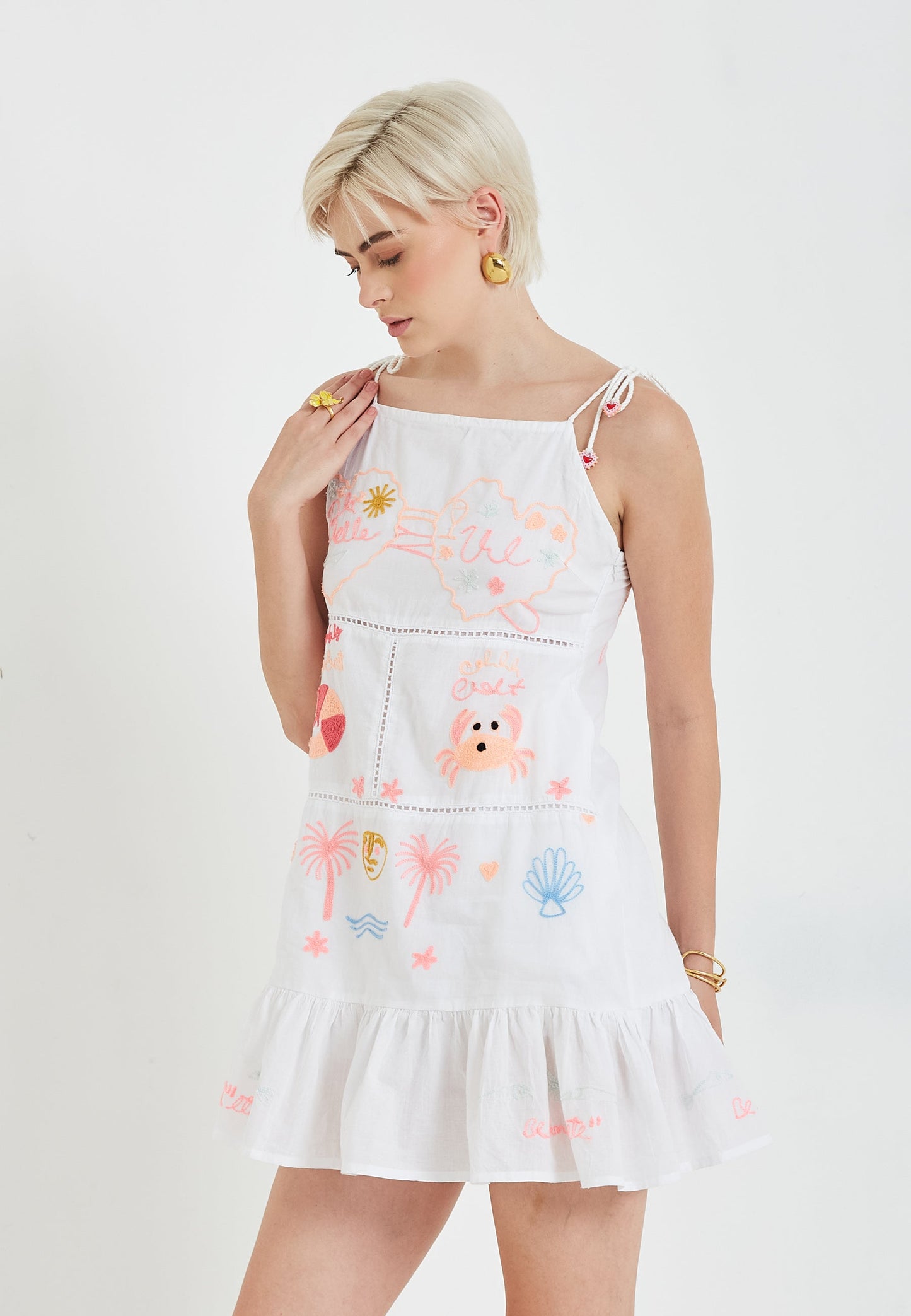 Vestido Mareblu blanco