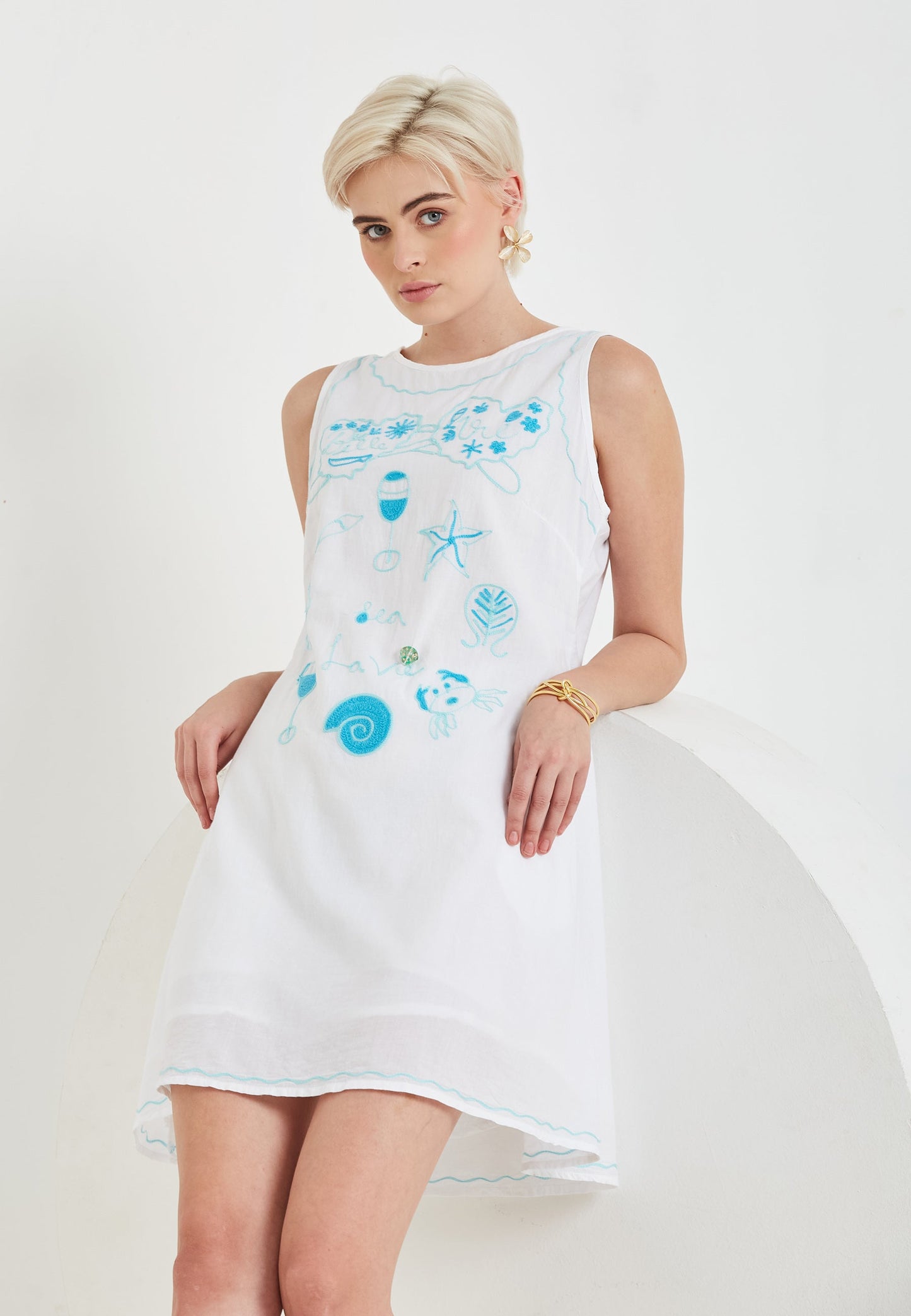 Vestido mini Dream blanco