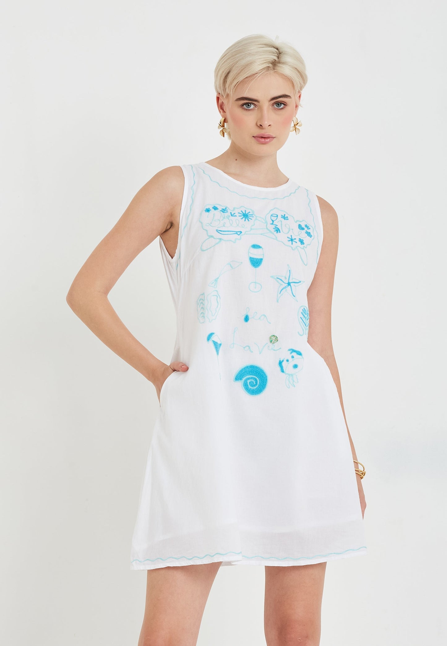 Vestido mini Dream blanco