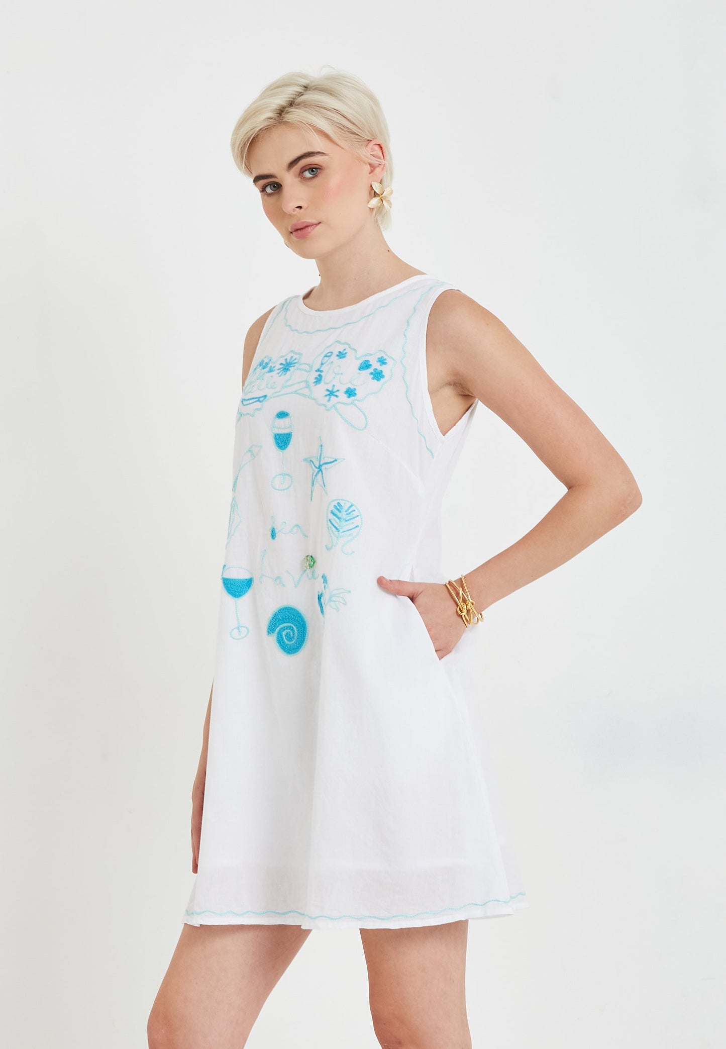 Vestido mini Dream blanco