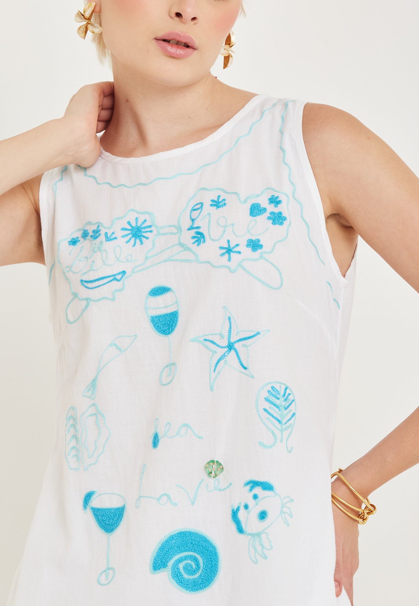 Vestido mini Dream blanco